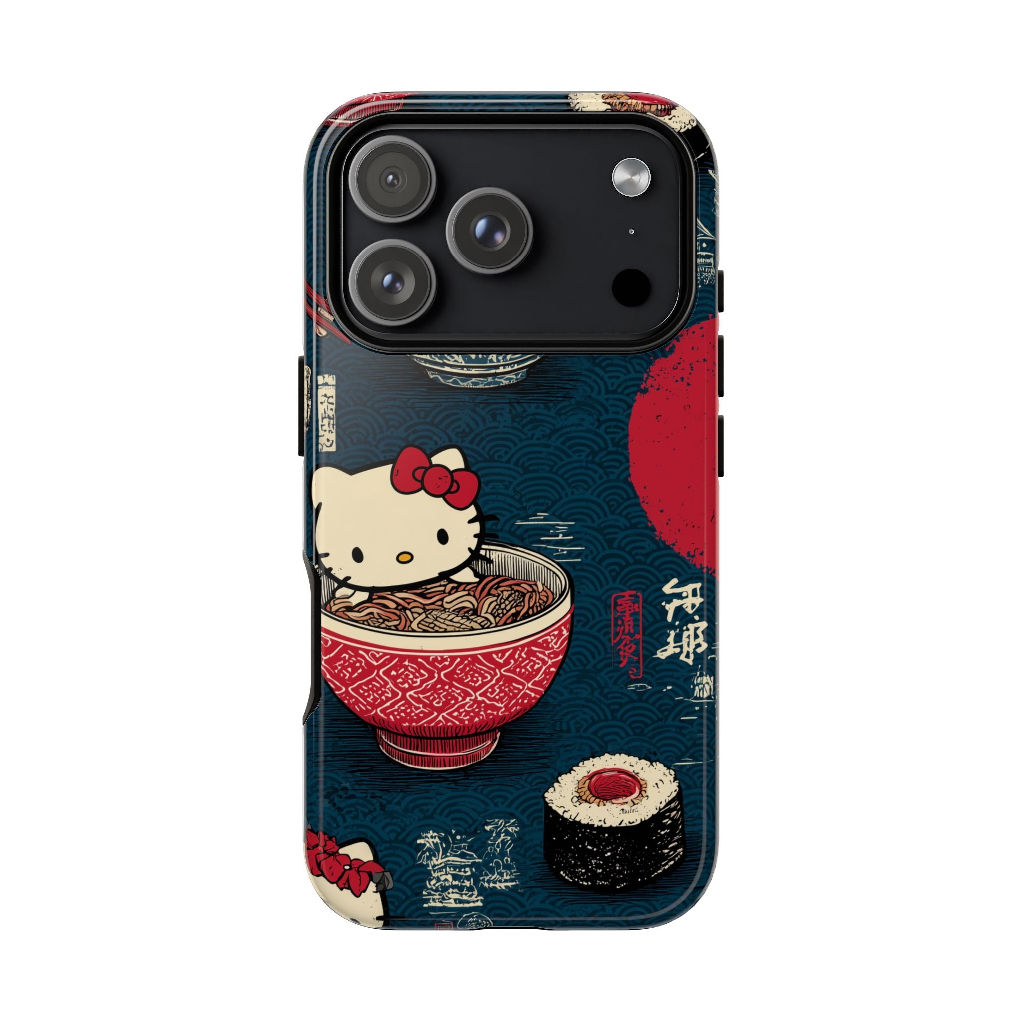 Japanese Kitty Sushi Vibrant Phone Case - Tough Case | Funky, Colorful, Unique Design for Gift, Accessory, Protection, Trendy