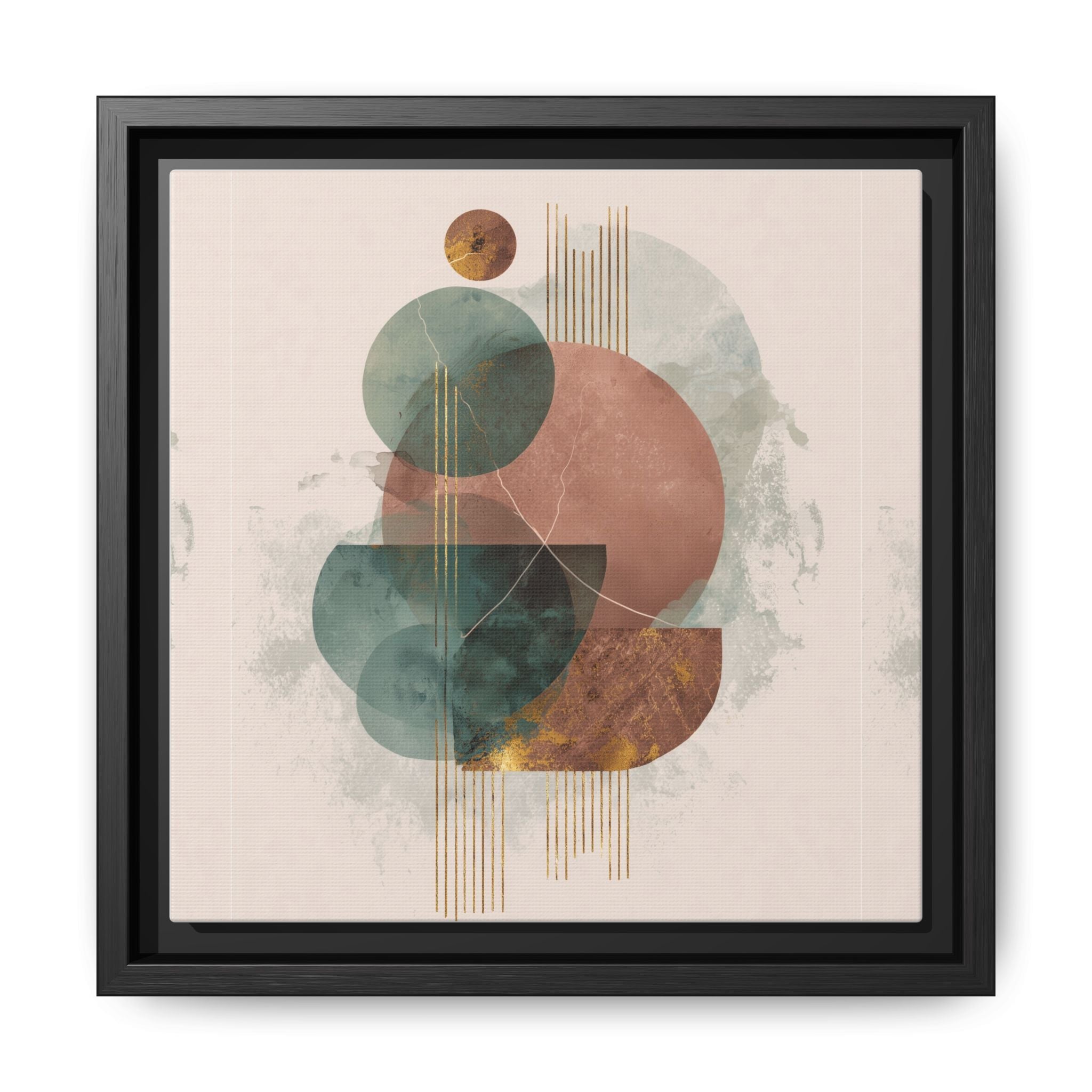 Translucent Geometries: Abstract Circles, Mid-Century Minimalism, Watercolor Layers   |   Custom Orders Accepted