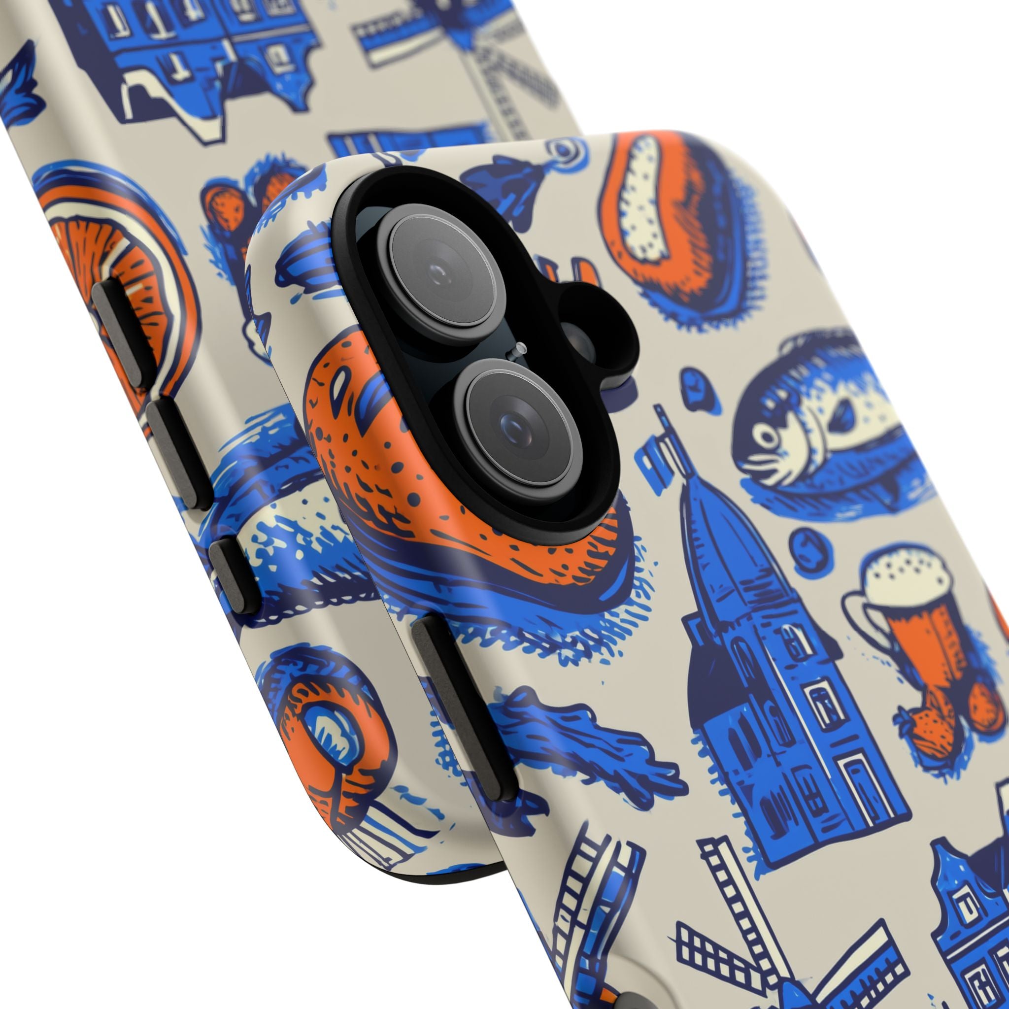 Vibrant Phone Case with Dutch Motif, Tough Cases, Customized Gifts, Unique Cell Phone Accessories, Perfect for Travel Enthusiasts