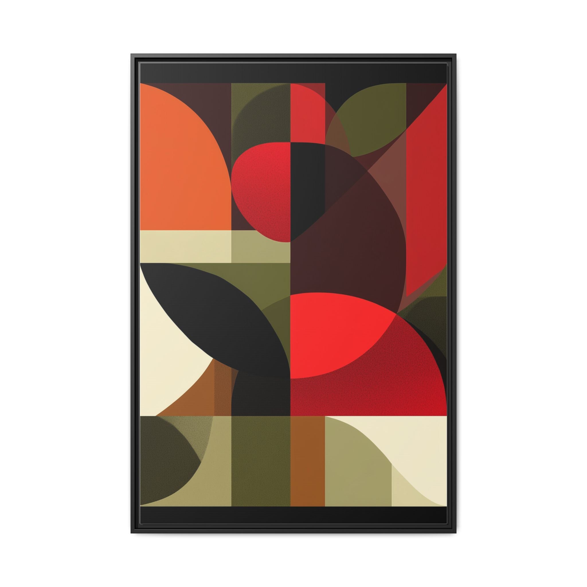 Geometric Fusion: Modern Abstract Composition, Cubist Color Blocks, Architectural Form Harmony   |   Custom Orders Accepted