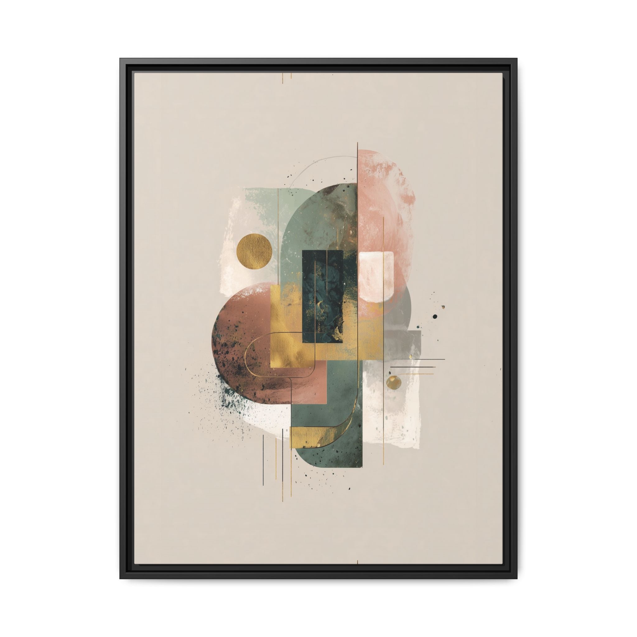 Organic Geometries: Fragmented Forms, Digital Abstract Composition, Layered Minimalist Art   |   Custom Orders Accepted