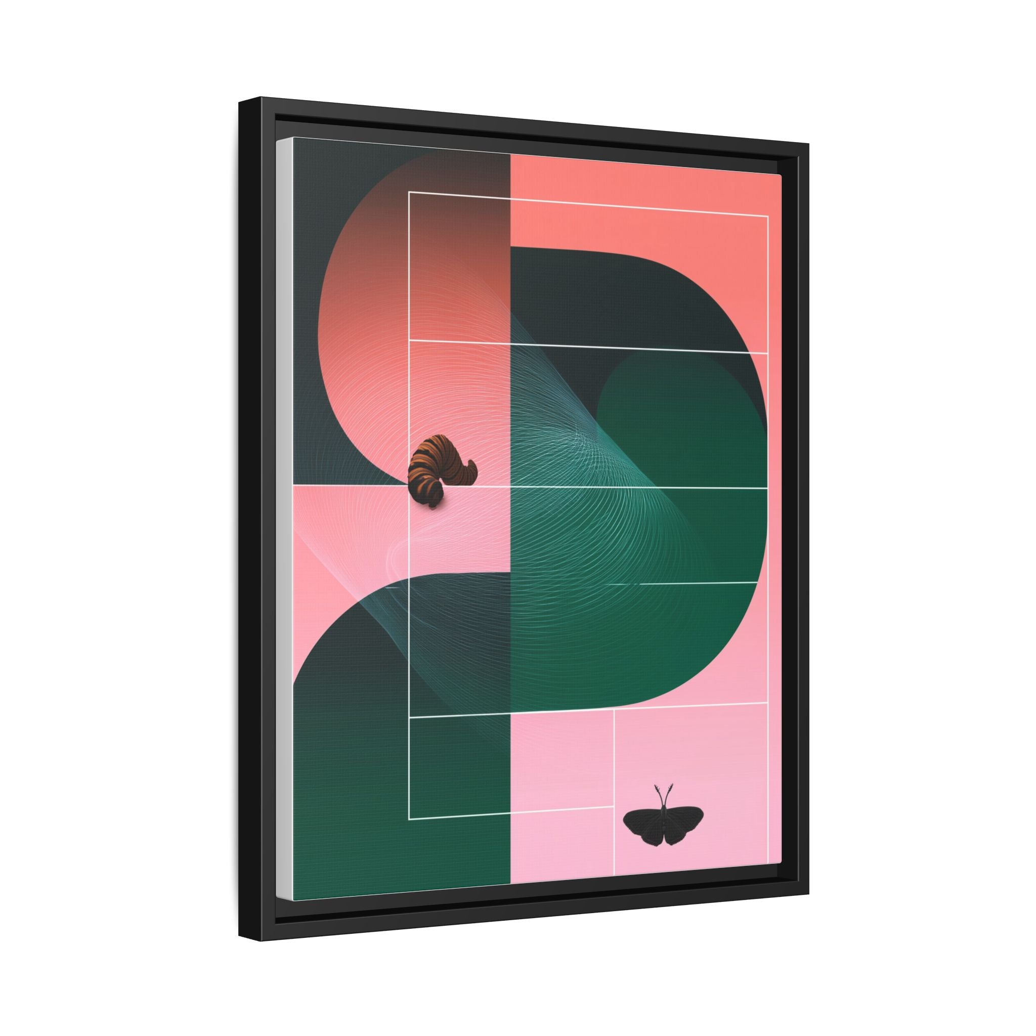 Metamorphosis in Geometric Harmony: Nature's Transformation, Abstract Design Exploration   |    Custom Orders Available