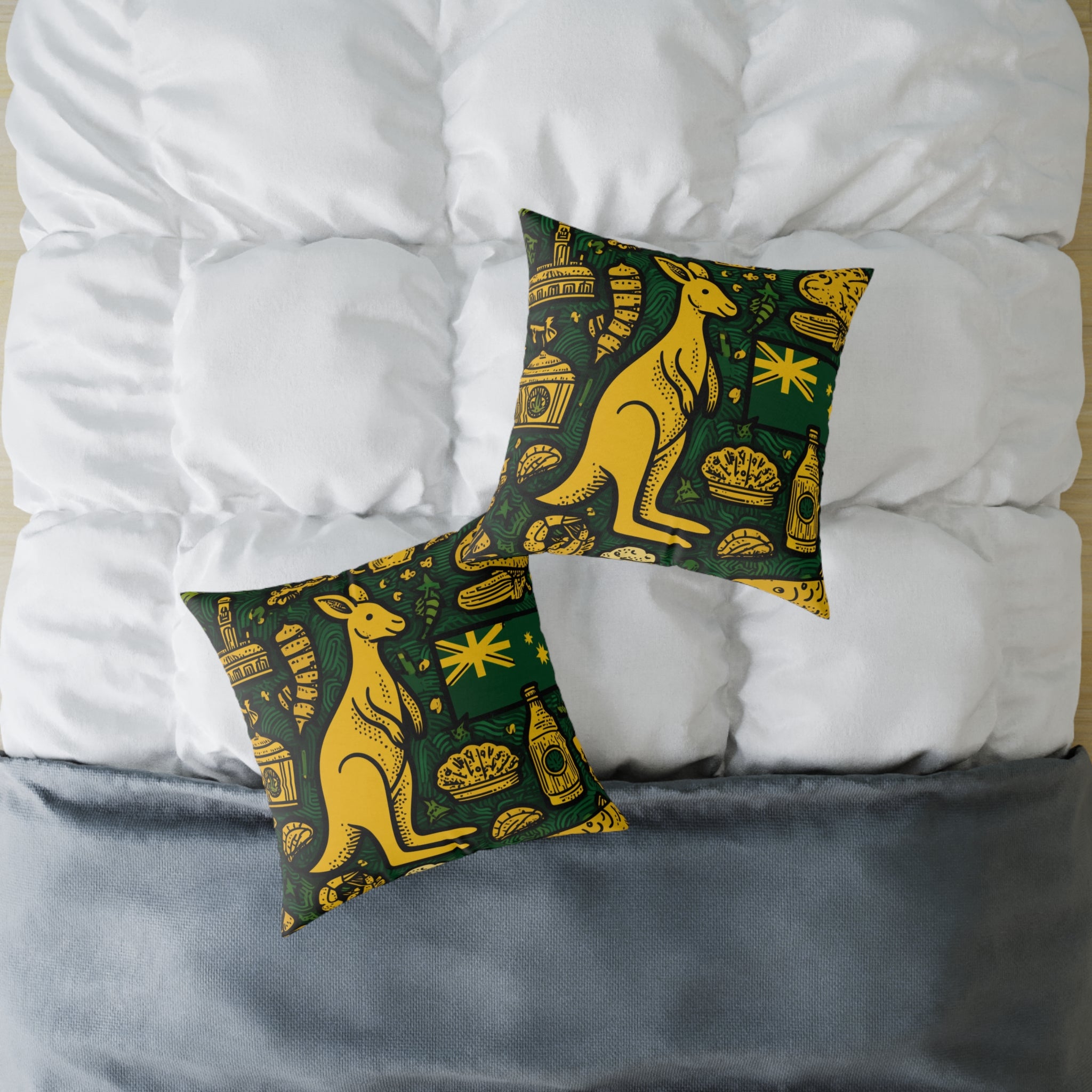 Aussie Themed Decorative Pillow, Home Decor, Couch Cushion, Gift for Australian Lovers, Unique and Fun Room Accent