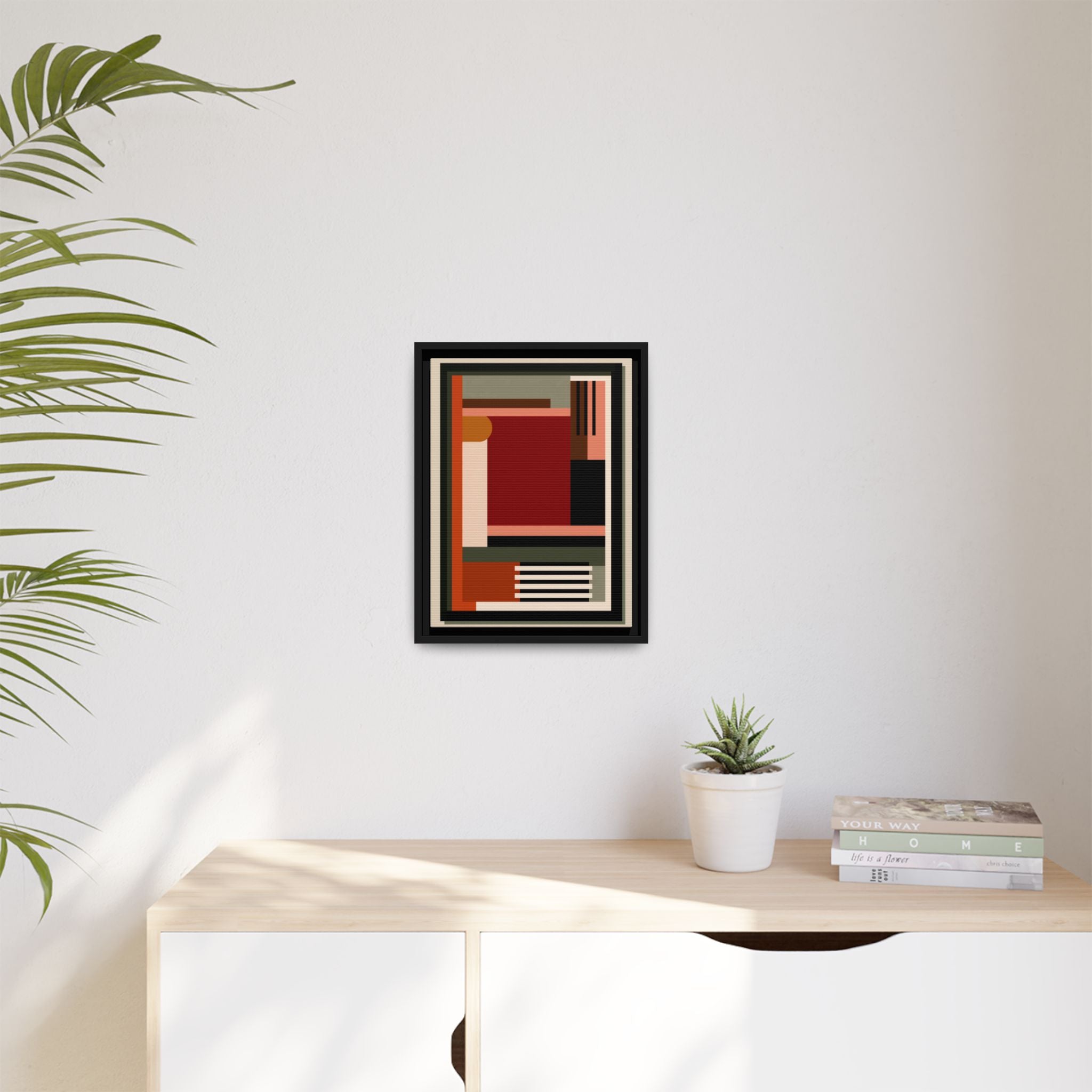 Architectural Geometries: Modern Abstract Composition, Bauhaus-Inspired Design, Geometric Color Blocking   |   Custom Orders Accepted