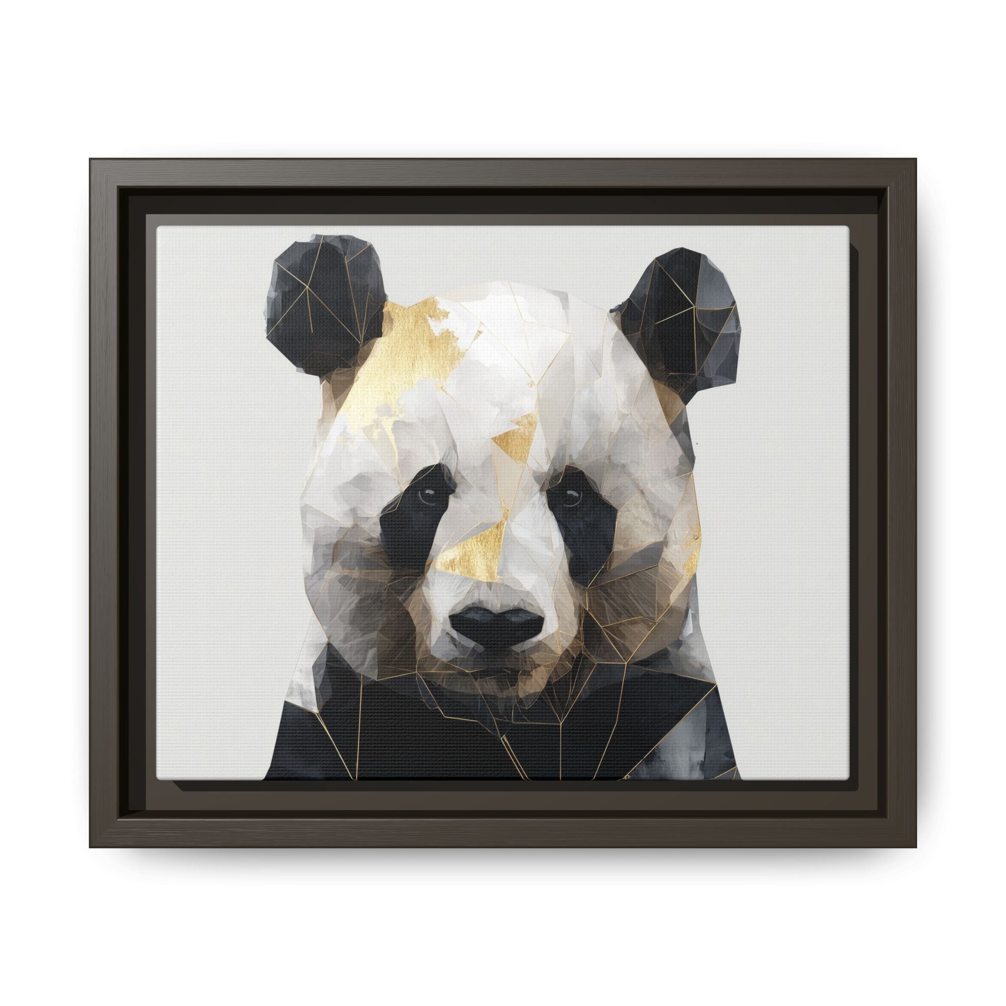 Fractal Panda: Geometric Digital Art, Low Poly Wildlife Portrait   |  Personalized & Custom Orders Available