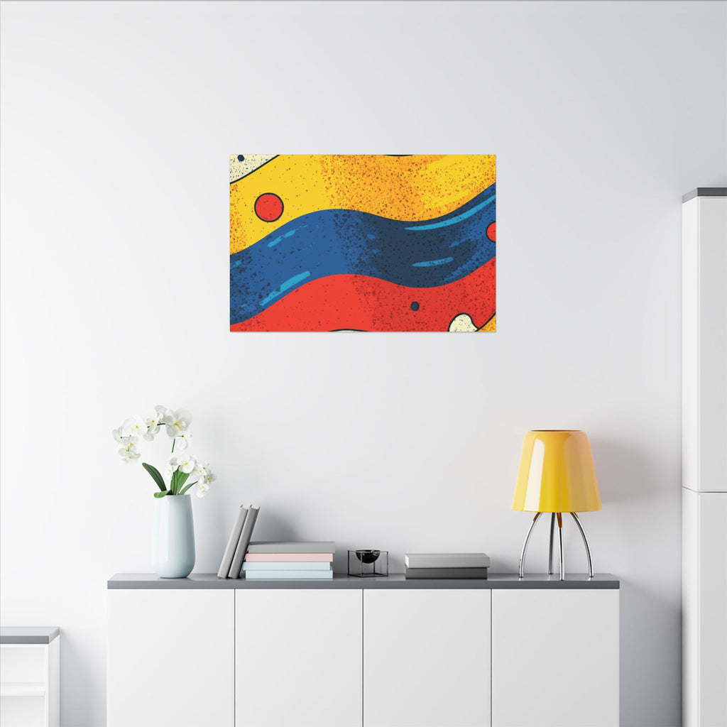 Fluid Dynamics: Retro Abstract Shapes, Mid-Century Modern Motion, Geometric Color Waves   |   Custom Orders Accepted