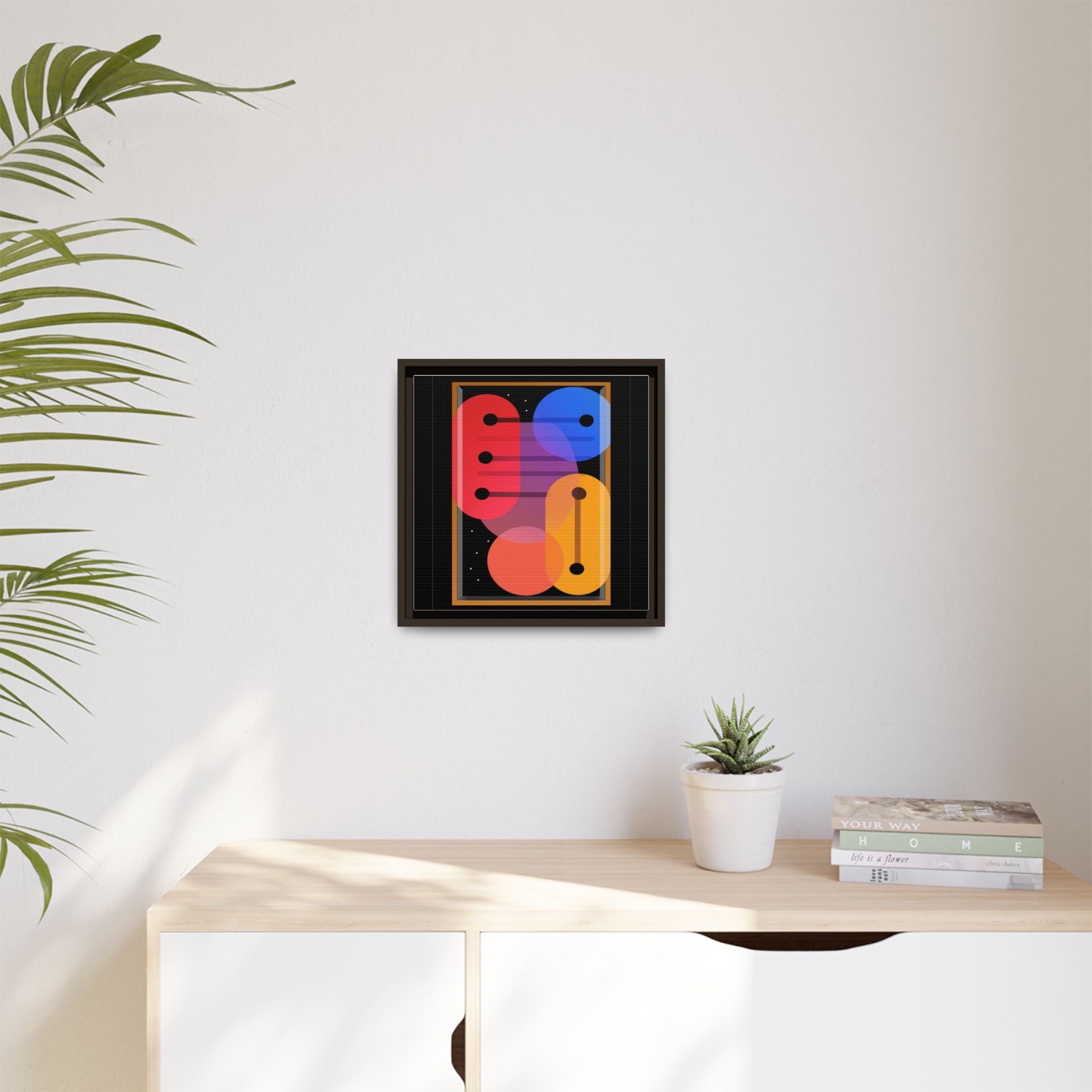 Celestial Geometry: Organic Shapes in Motion, Digital Abstract Composition, Vibrant Color Intersections   |   Custom Orders Accepted