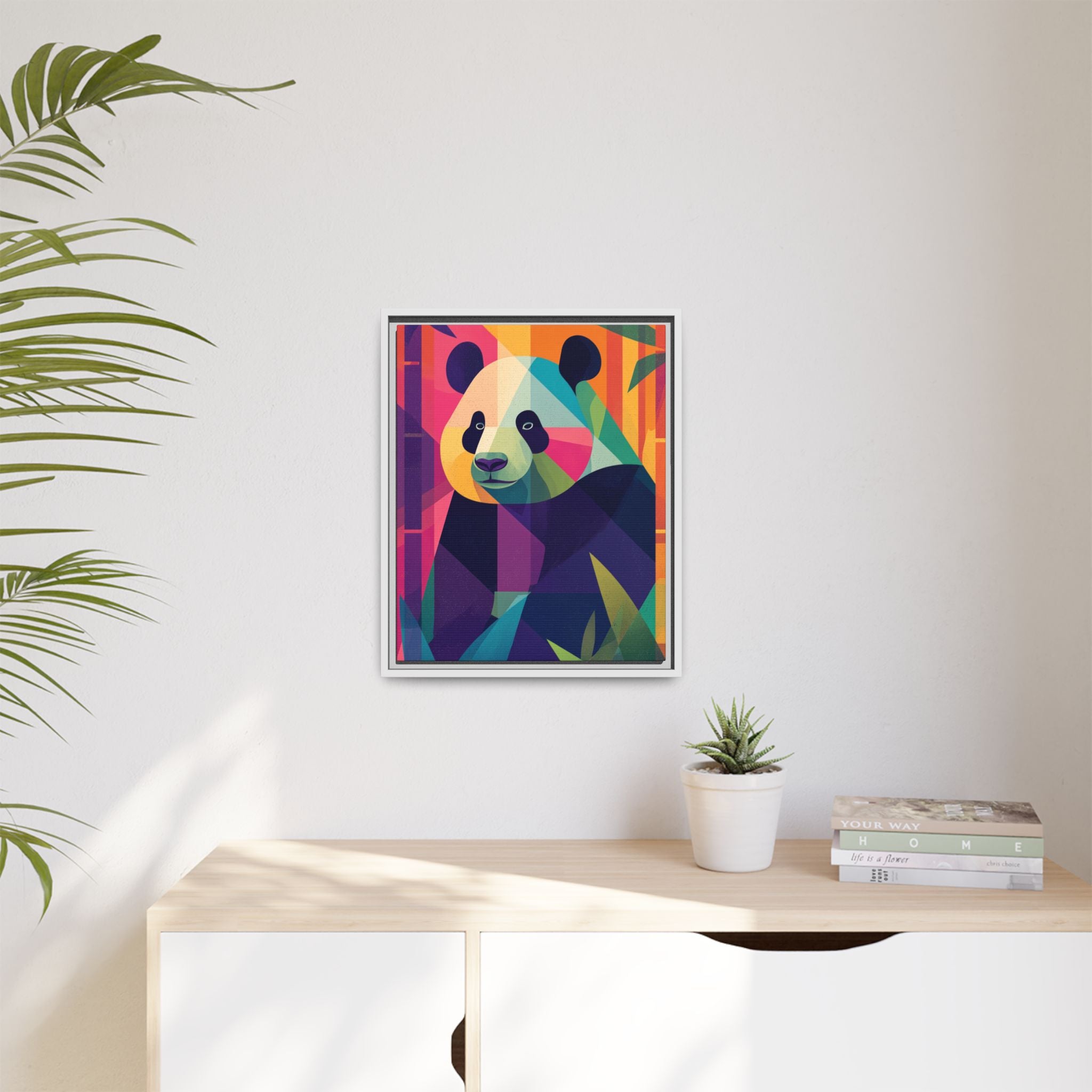 Geometric Panda: Mosaic Wildlife Portrait, Digital Polygonal Art   |  Personalized & Custom Orders Available