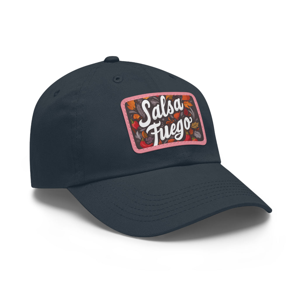 Salsa Fuego Floral Dad Hat with Leather Patch (Rectangle)