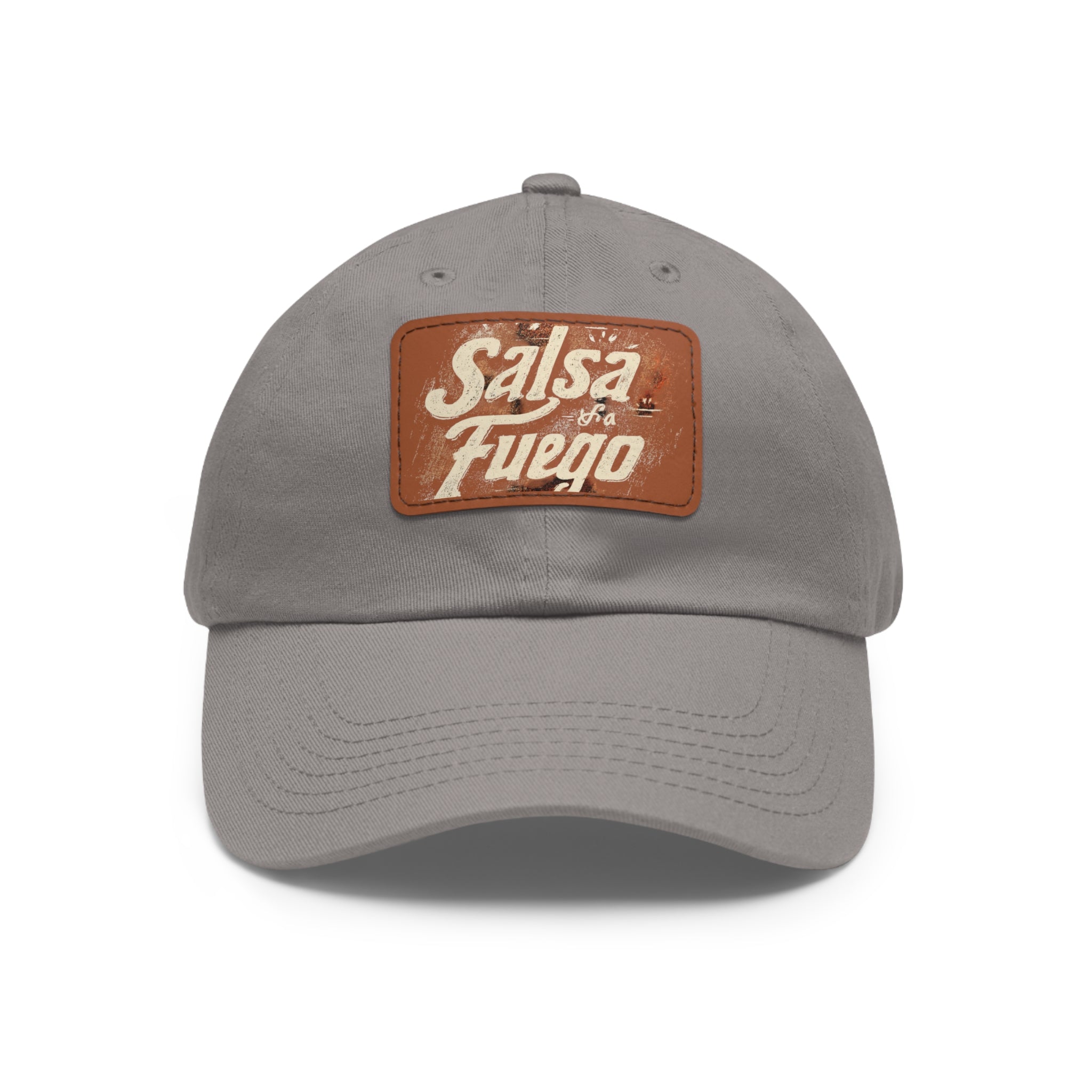 Salsa Fuego Dad Hat with Leather Patch (Rectangle)
