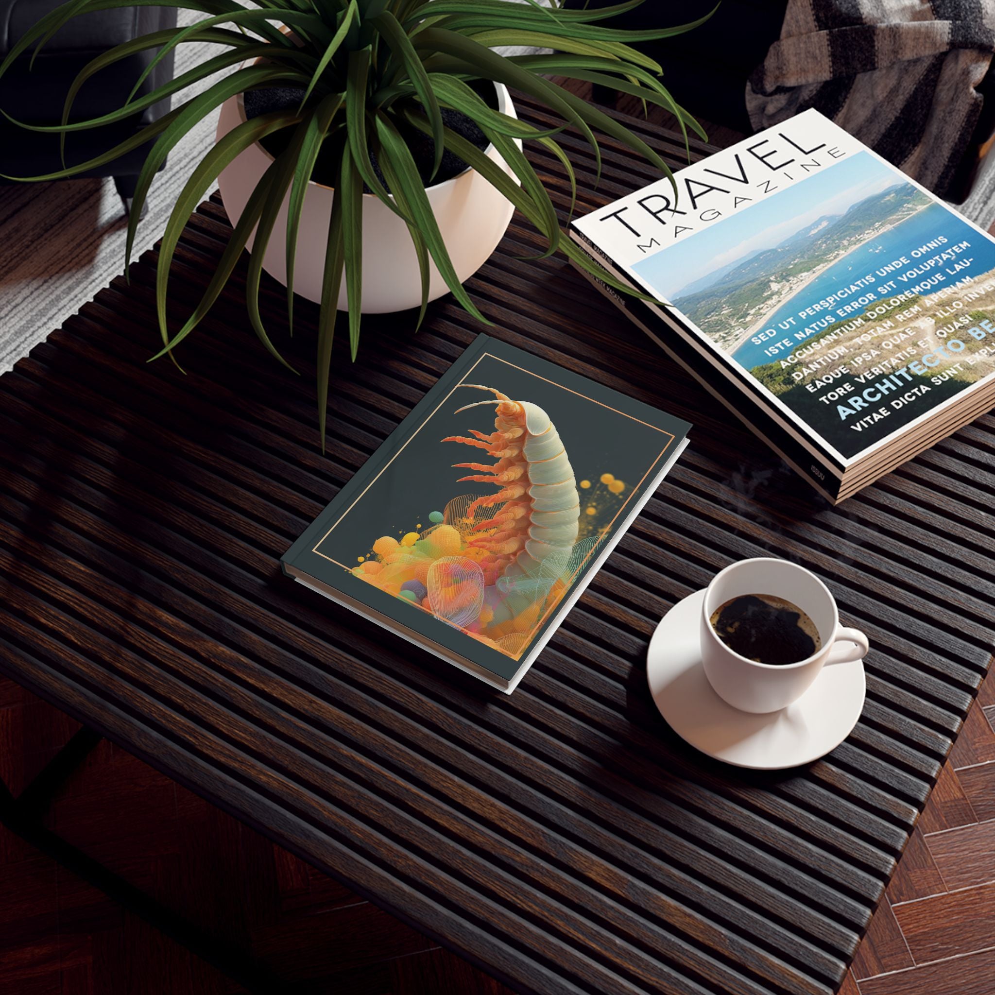 Personalized Insect Journal : Digital Insectoid Abstraction, Geometric Organic Rendering Personalized Journal   |