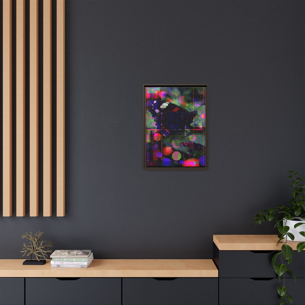 Geometric Butterfly Framed Print: Digital Glitch Butterfly Art, Geometric Nature Photography   |  Personalized & Custom Orders Available