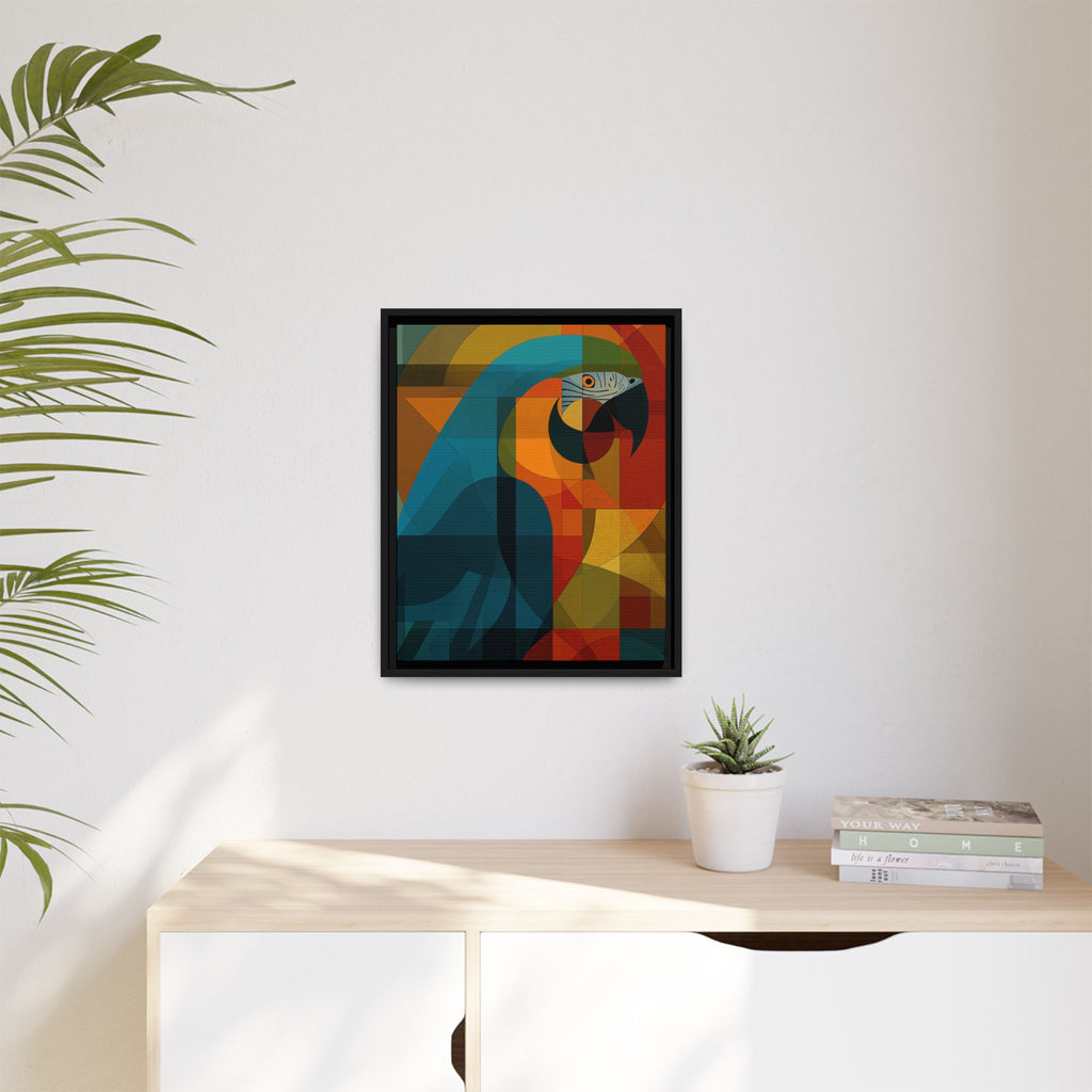 Cubist Parrot Prisma: Geometric Bird Art, Modernist Color Block Design   |    Custom Orders Available