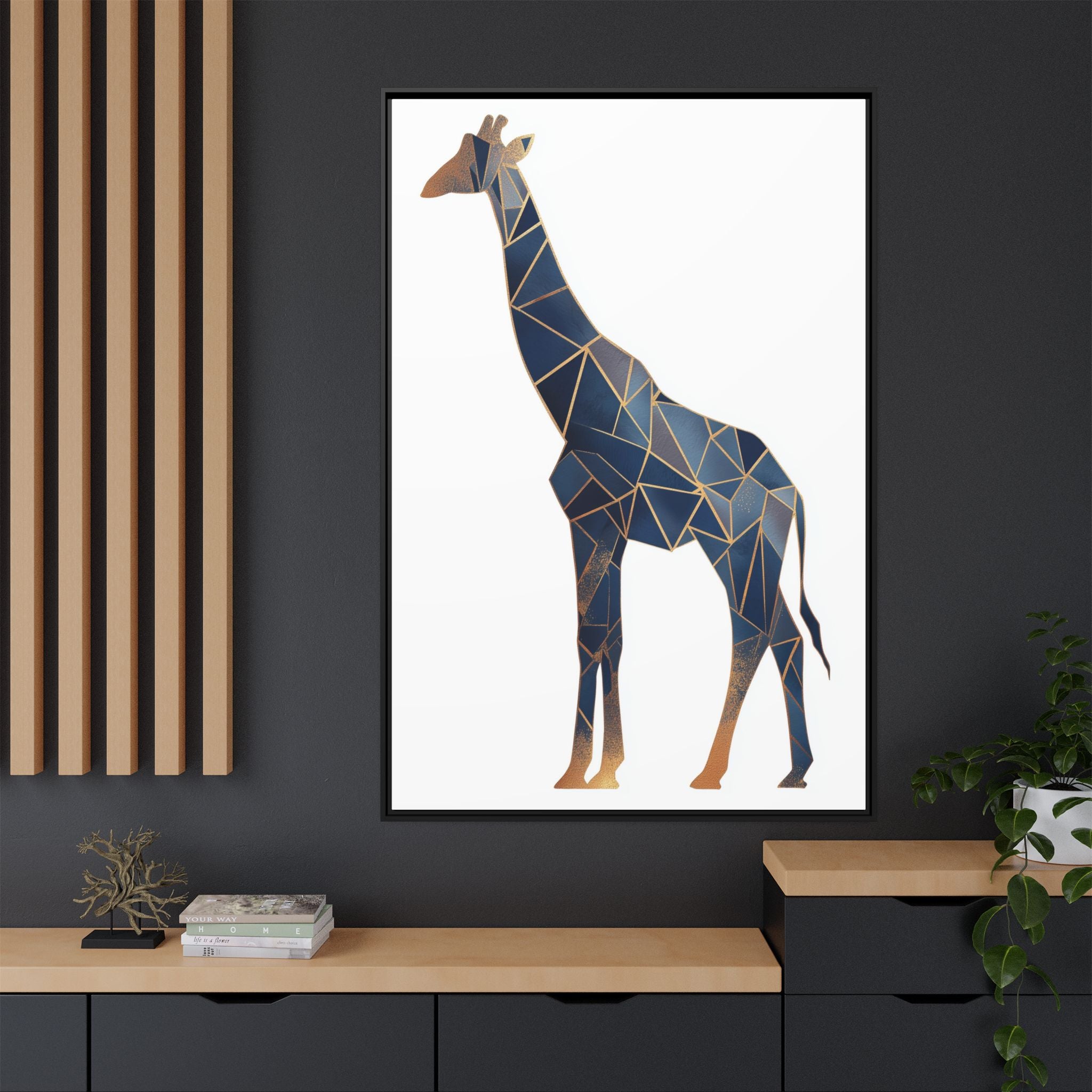 Geometric Giraffe: Modern Wildlife Art, Angular Minimalist Design   |  Personalized & Custom Orders Available