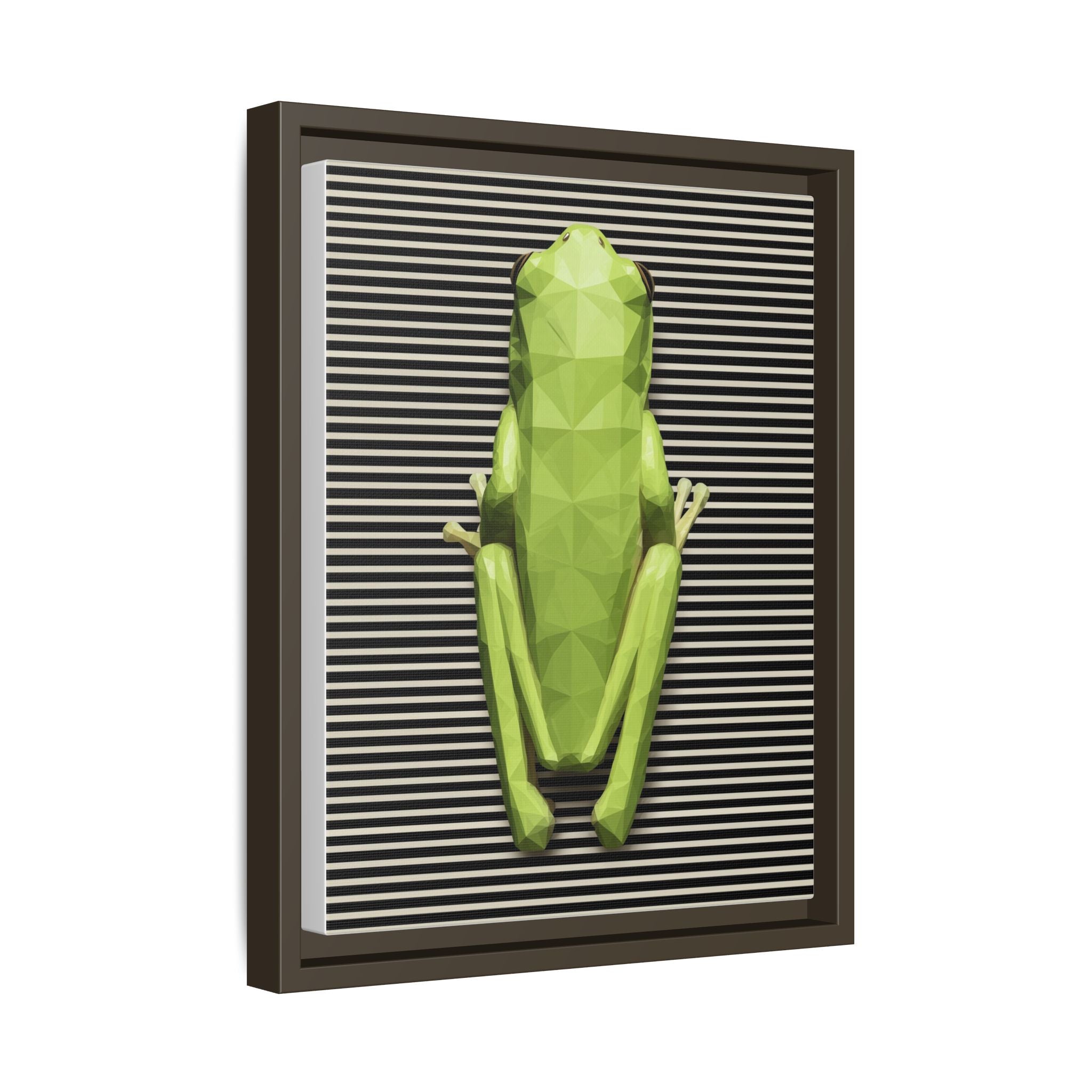 Geometric Frog: Low-Poly Digital Wildlife, Minimalist Angular Design   |    Custom Orders Available