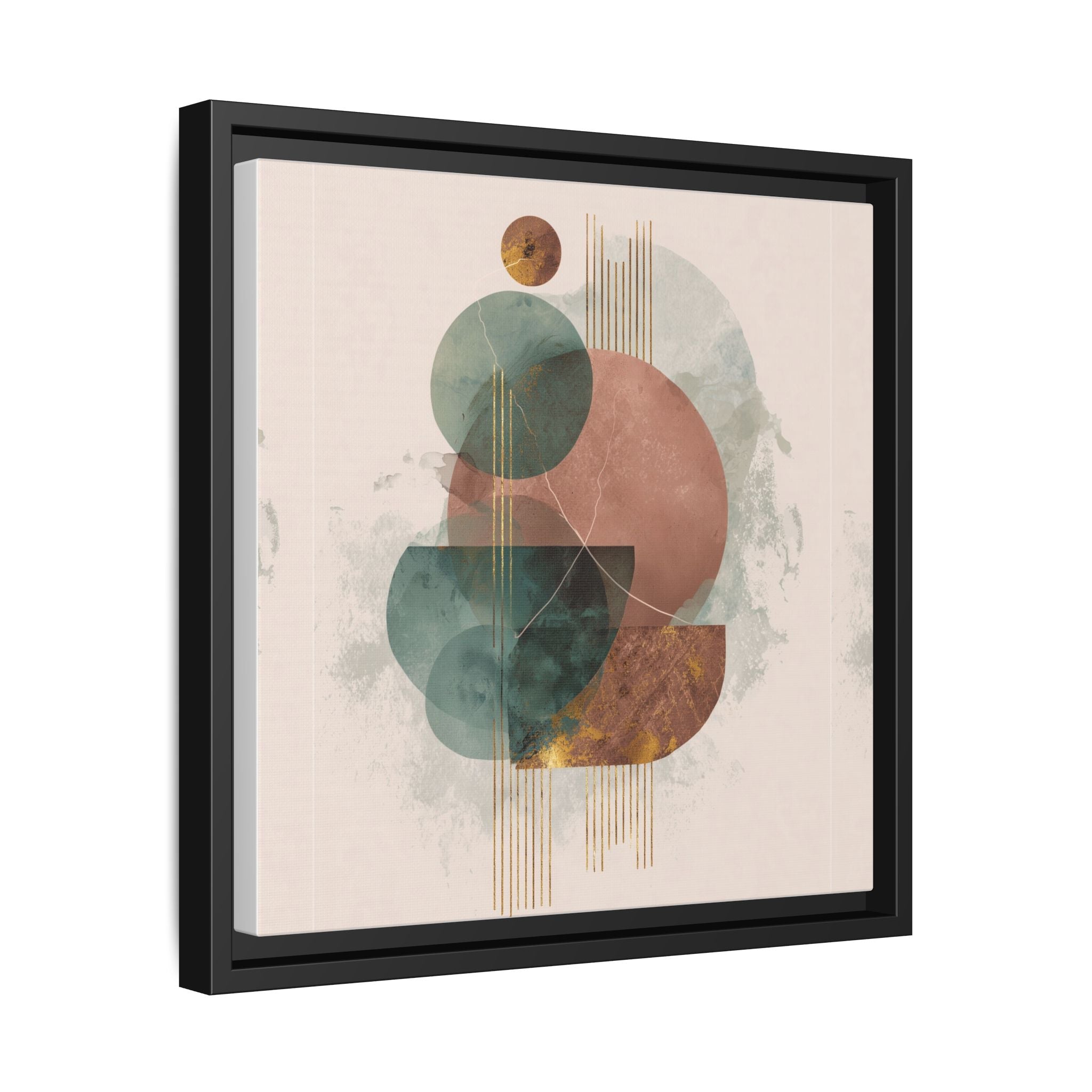 Translucent Geometries: Abstract Circles, Mid-Century Minimalism, Watercolor Layers   |   Custom Orders Accepted