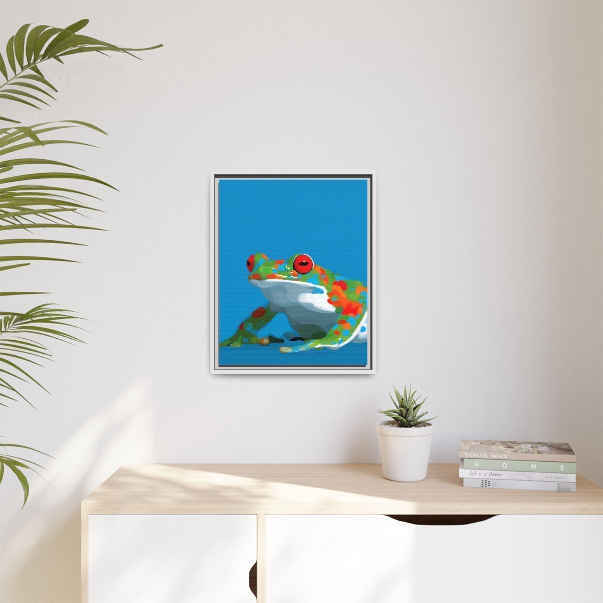 Mosaic Frog: Geometric Wildlife Art, Colorful Amphibian Print   |    Custom Orders Available