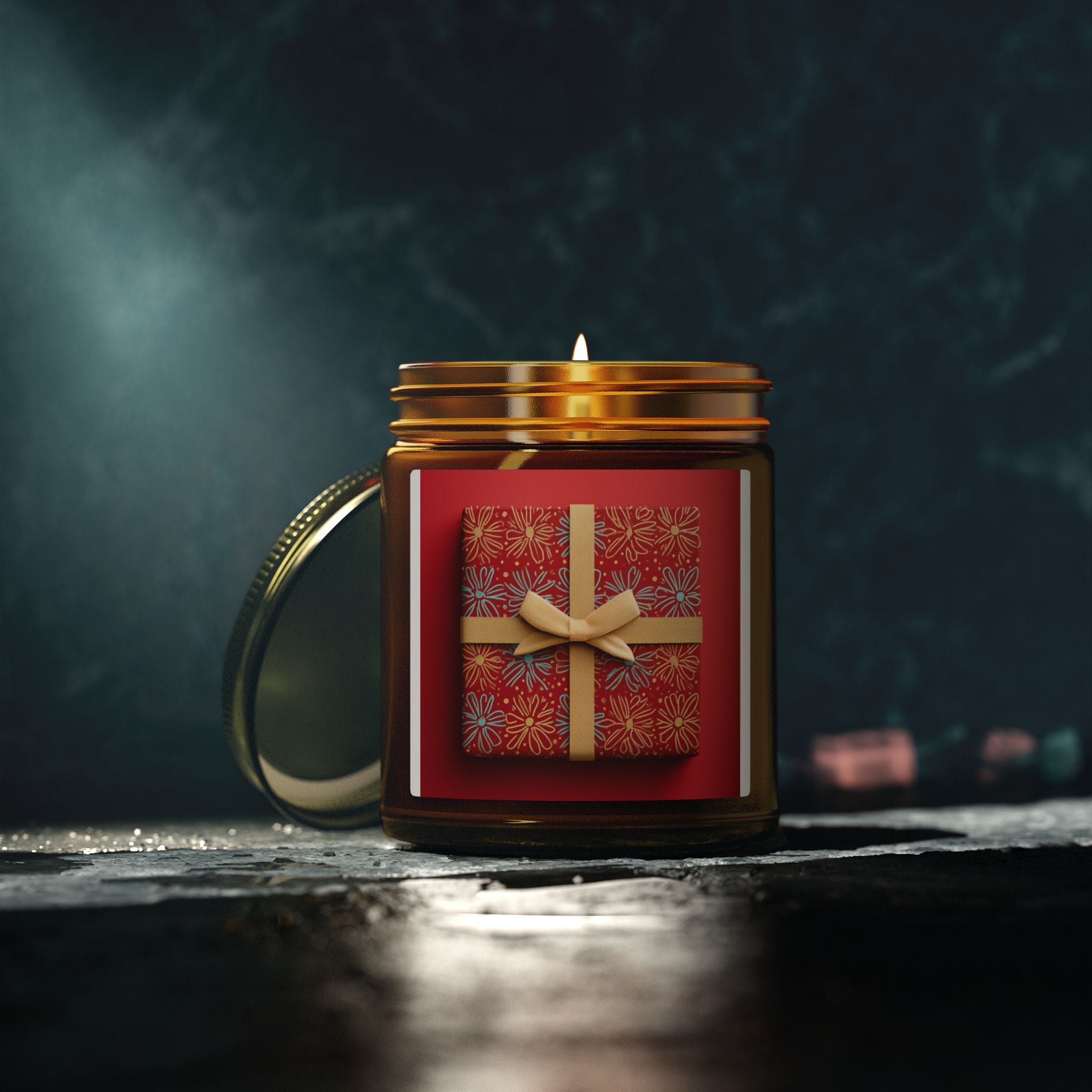 Festive Scented Candle, Holiday Gift, Aromatherapy Candle, Home Decor, Eco-Friendly Candle, Christmas Candle, Relaxation Gift