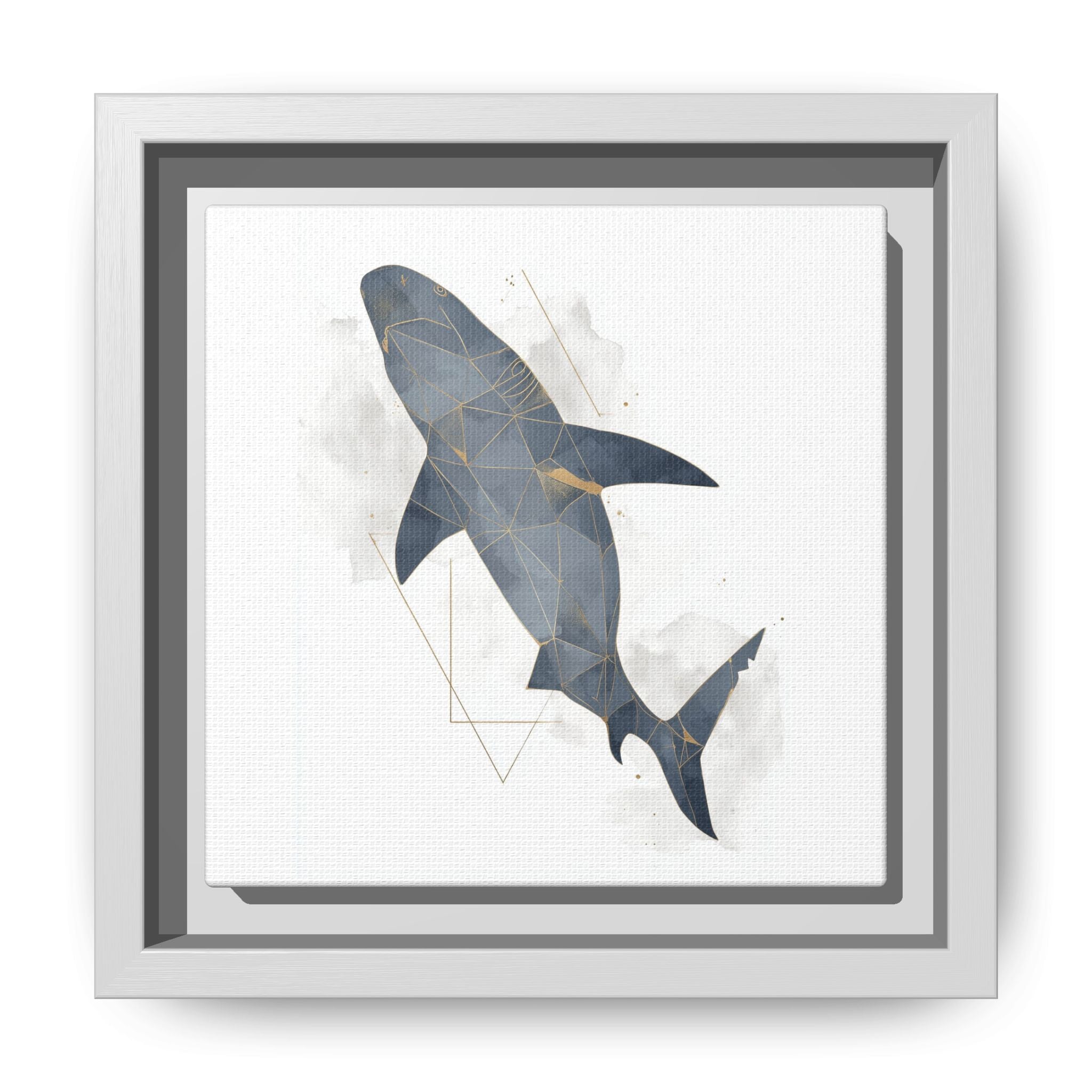 Aquatic Geometry: Shark Polygon Abstraction, Oceanic Digital Art   |  Personalized & Custom Orders Available