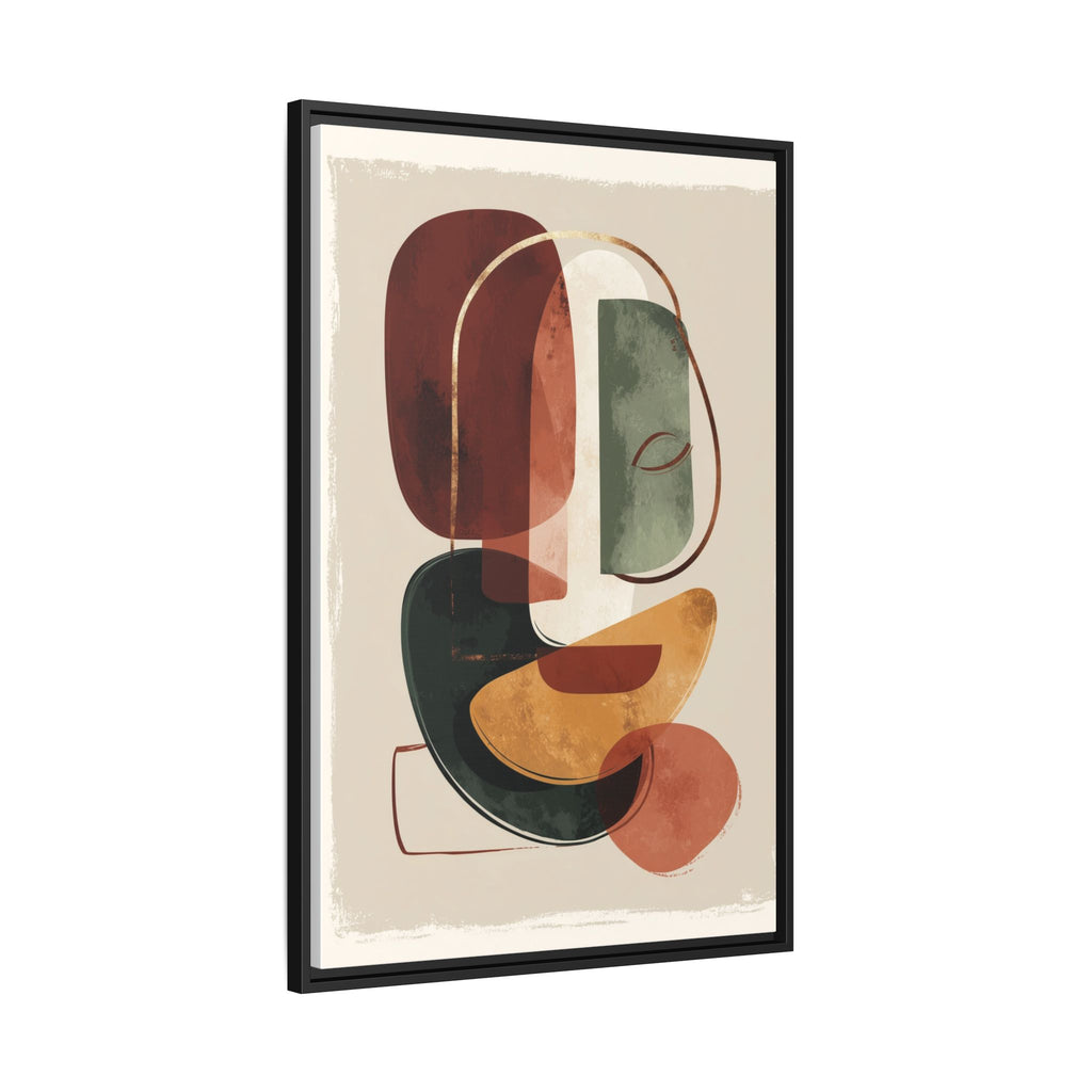 Layered Geometries: Mid-Century Modern Composition, Organic Abstract Design, Translucent Intersecting Shapes   |   Custom Orders Accepted