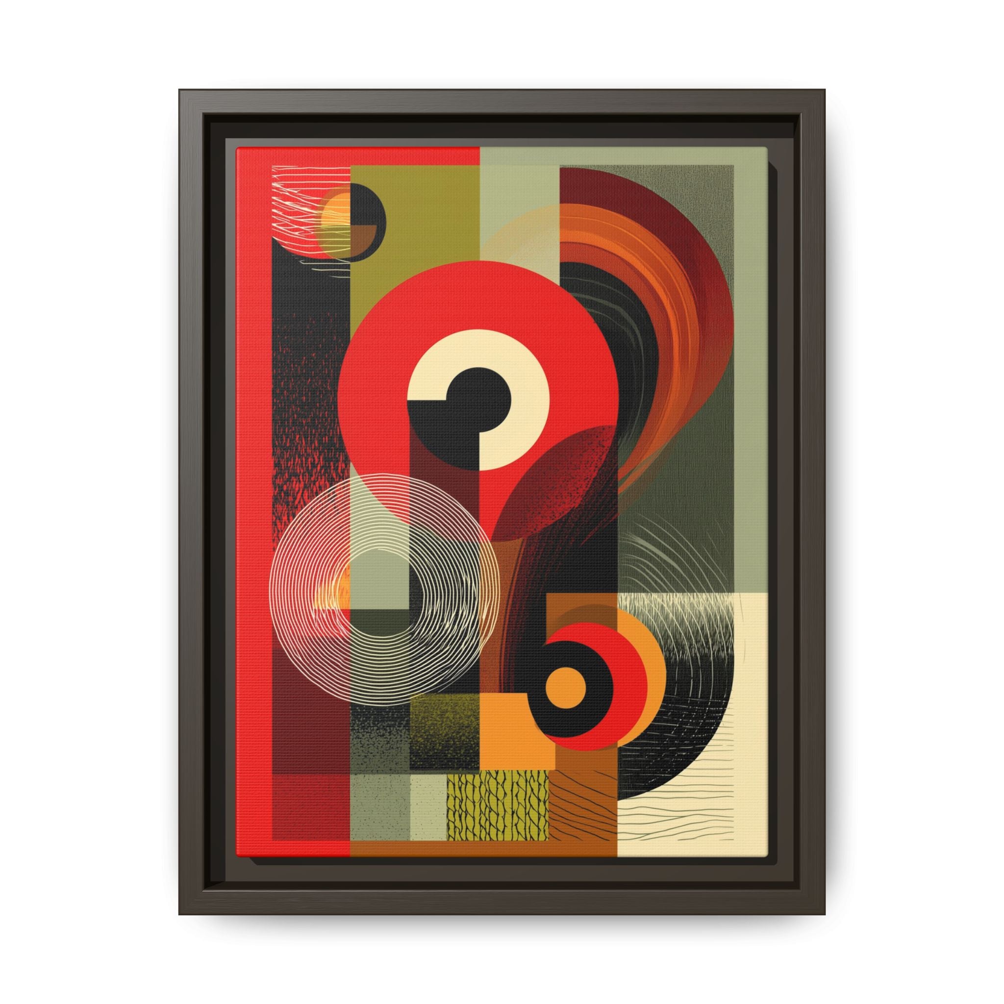 Chromatic Geometrics: Abstract Constructivist Composition, Modernist Color Blocking, Layered Circular Forms   |   Custom Orders Accepted