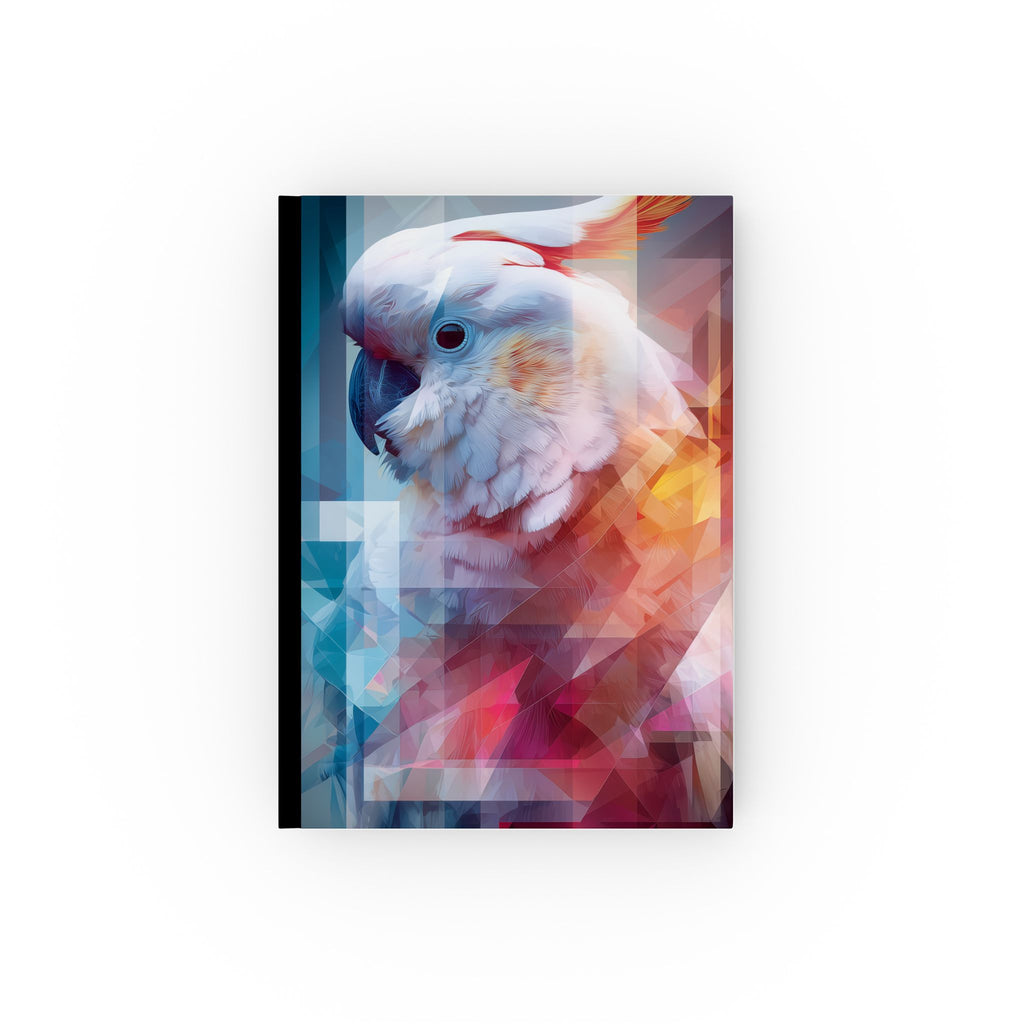 Geometric Cockatoo: Digital Wildlife Art, Polygonal Bird Portrait Personalized Journal   |