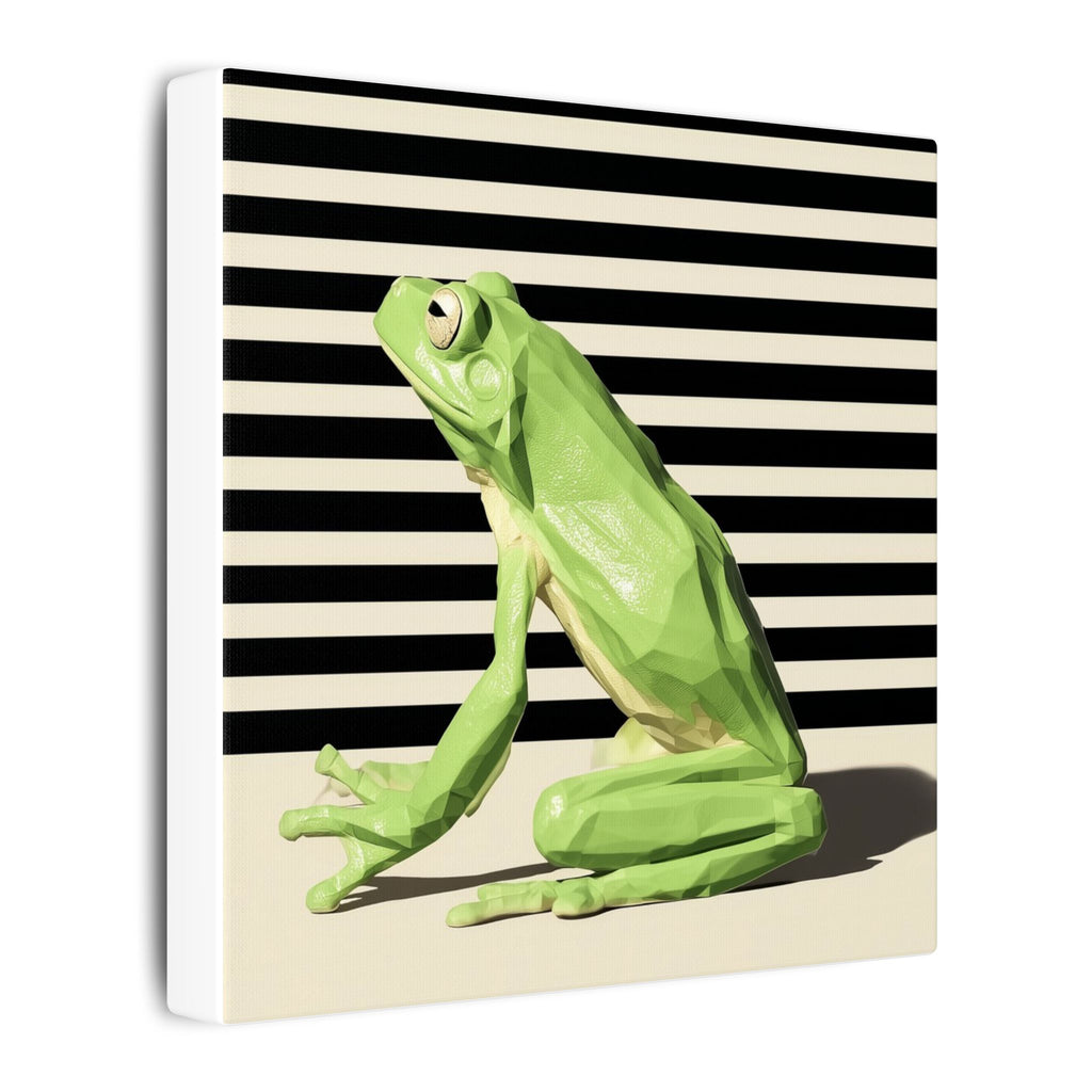 Geometric Frog: Low-Poly Wildlife Art, Modern Minimalist Design   |    Custom Orders Available