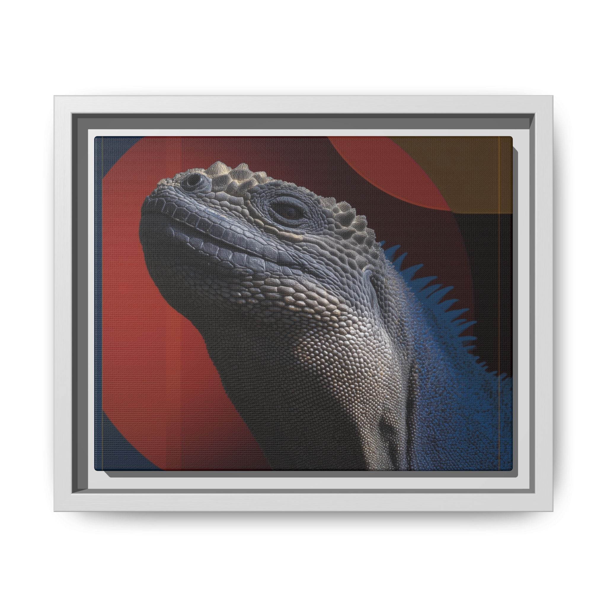Scales of Antiquity: Prehistoric Reptilian Portrait, Abstract Geometric Composition   |    Custom Orders Available