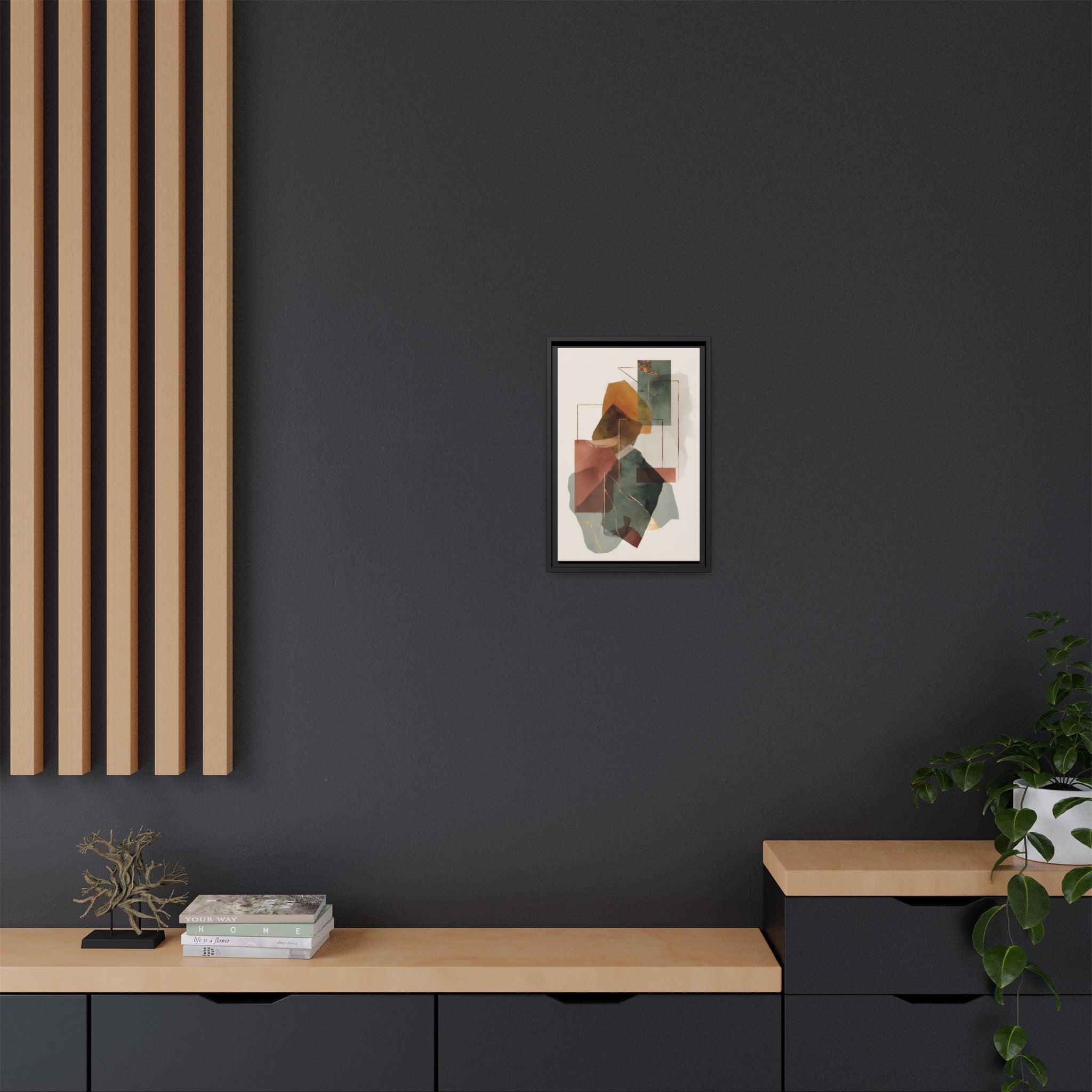 Harmonic Geometries: Architectural Abstraction, Earthy Palette, Minimalist Composition   |   Custom Orders Accepted