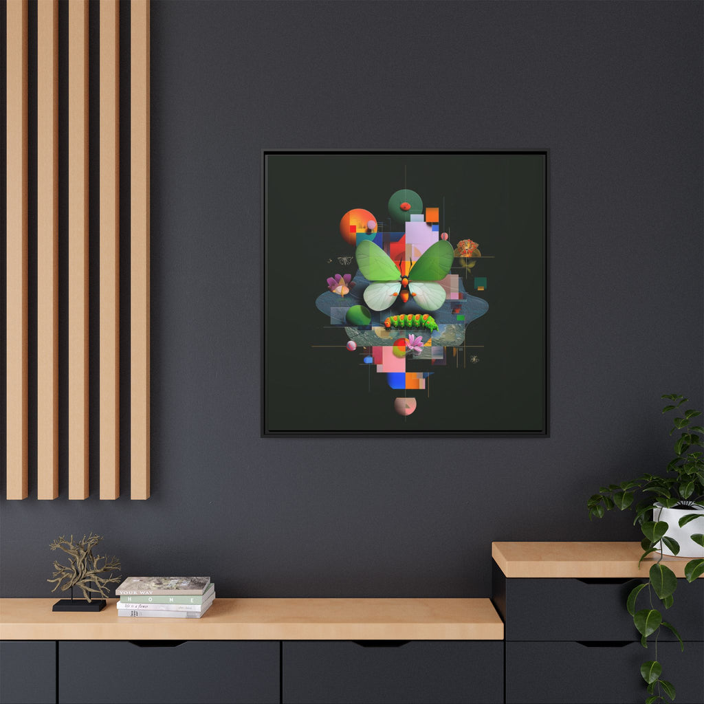 Geometric Metamorphosis: Abstract Nature Composition, Digital Cubist Butterfly Art   |    Custom Orders Available