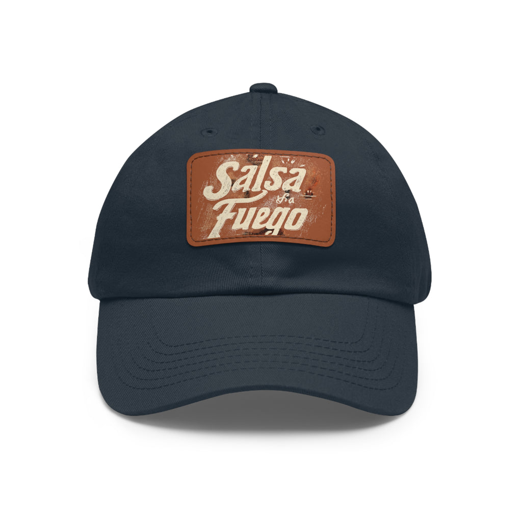 Salsa Fuego Dad Hat with Leather Patch (Rectangle)