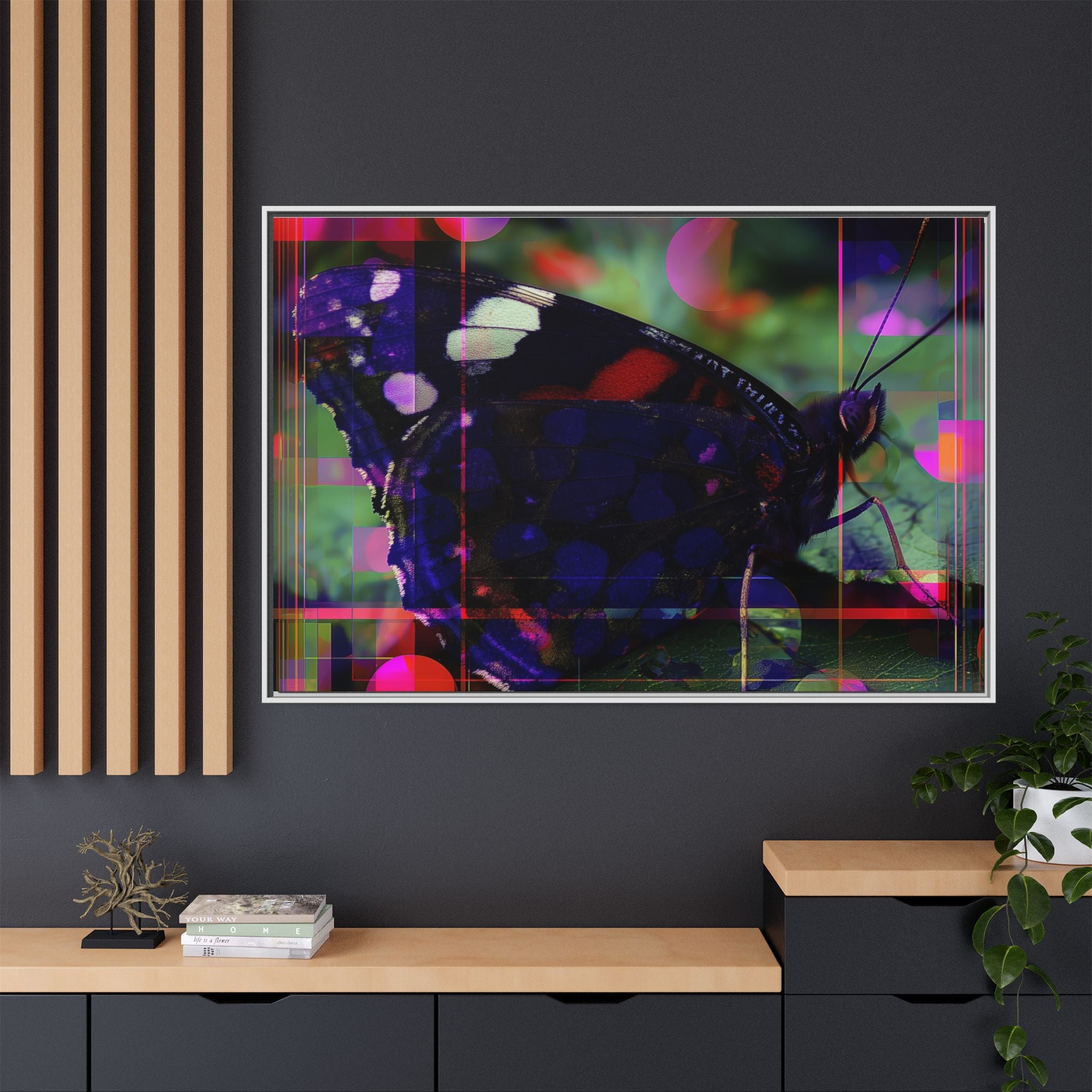 Metamorphic Glitch: Digital Nature Remix, Butterfly Geometric Distortion   |    Custom Orders Available