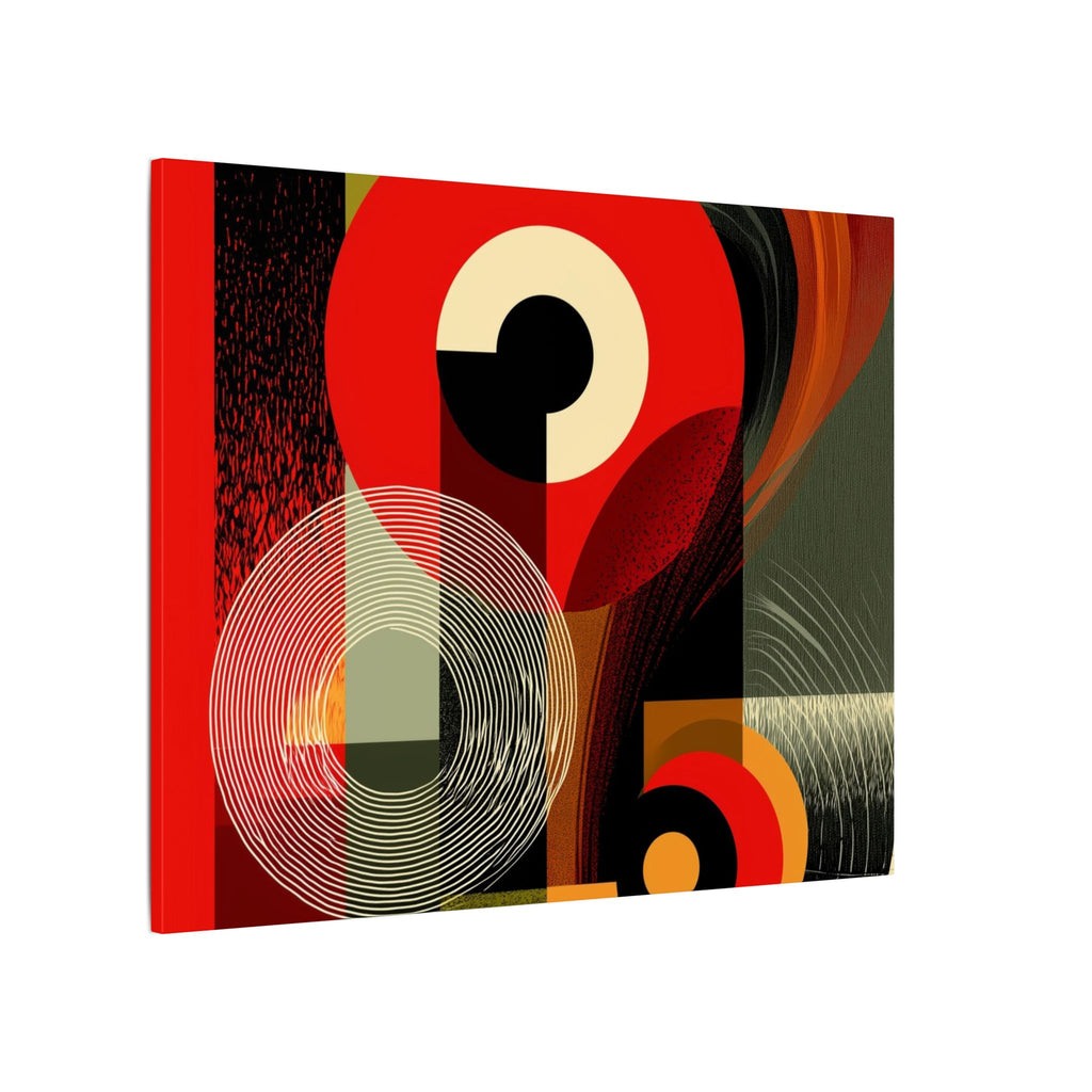 Geometric Convergence: Mid-Century Modern Abstract, Constructivist Design Principles, Bold Chromatic Composition   |   Custom Orders