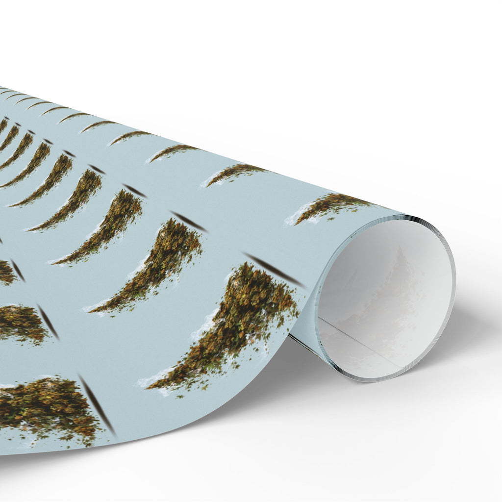 Marijuana Bud Christmas Tree Festive Wrapping Paper - Gift Wrapping, Christmas, Birthday, Baby Shower, Jungle Theme