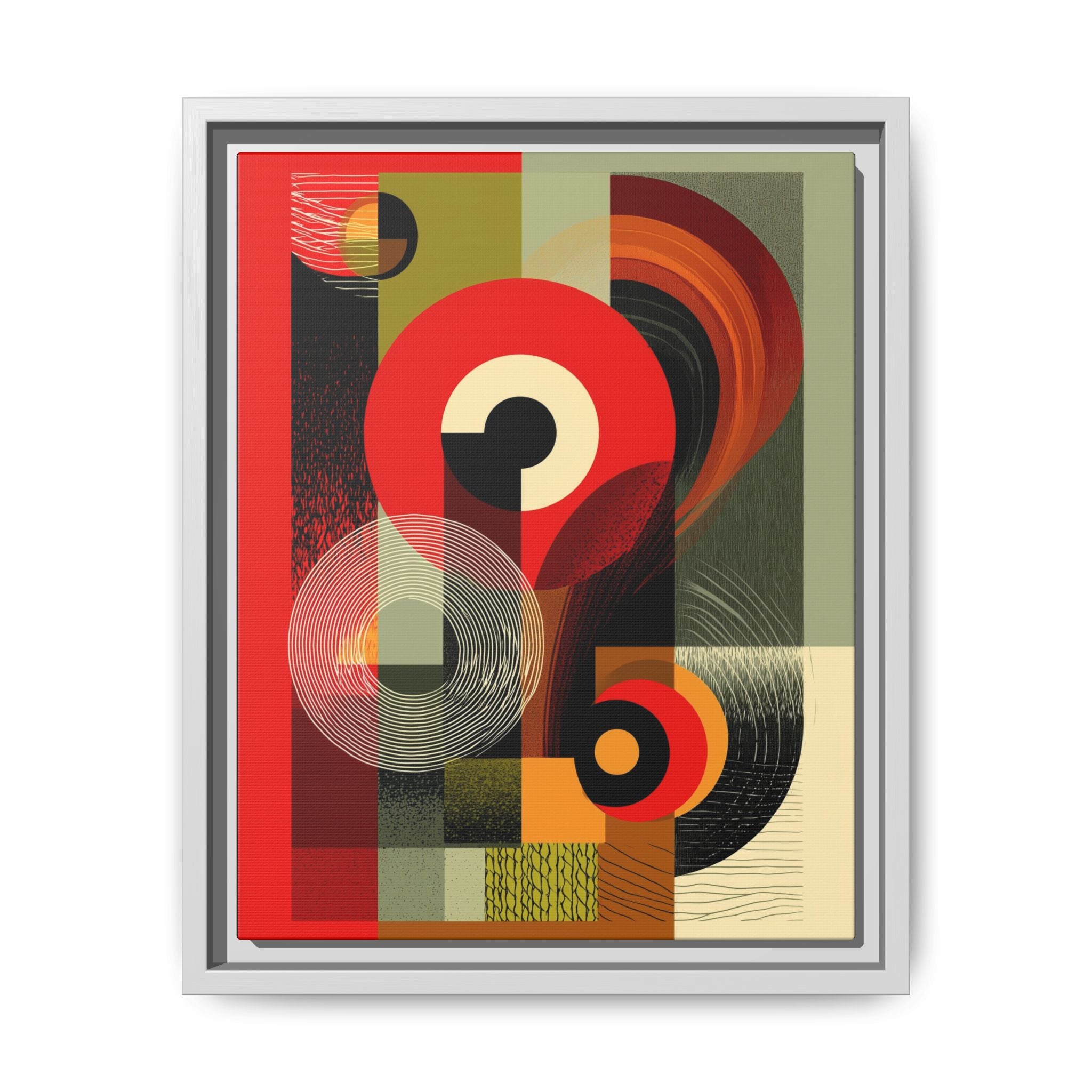 Chromatic Geometrics: Abstract Constructivist Composition, Modernist Color Blocking, Layered Circular Forms   |   Custom Orders Accepted