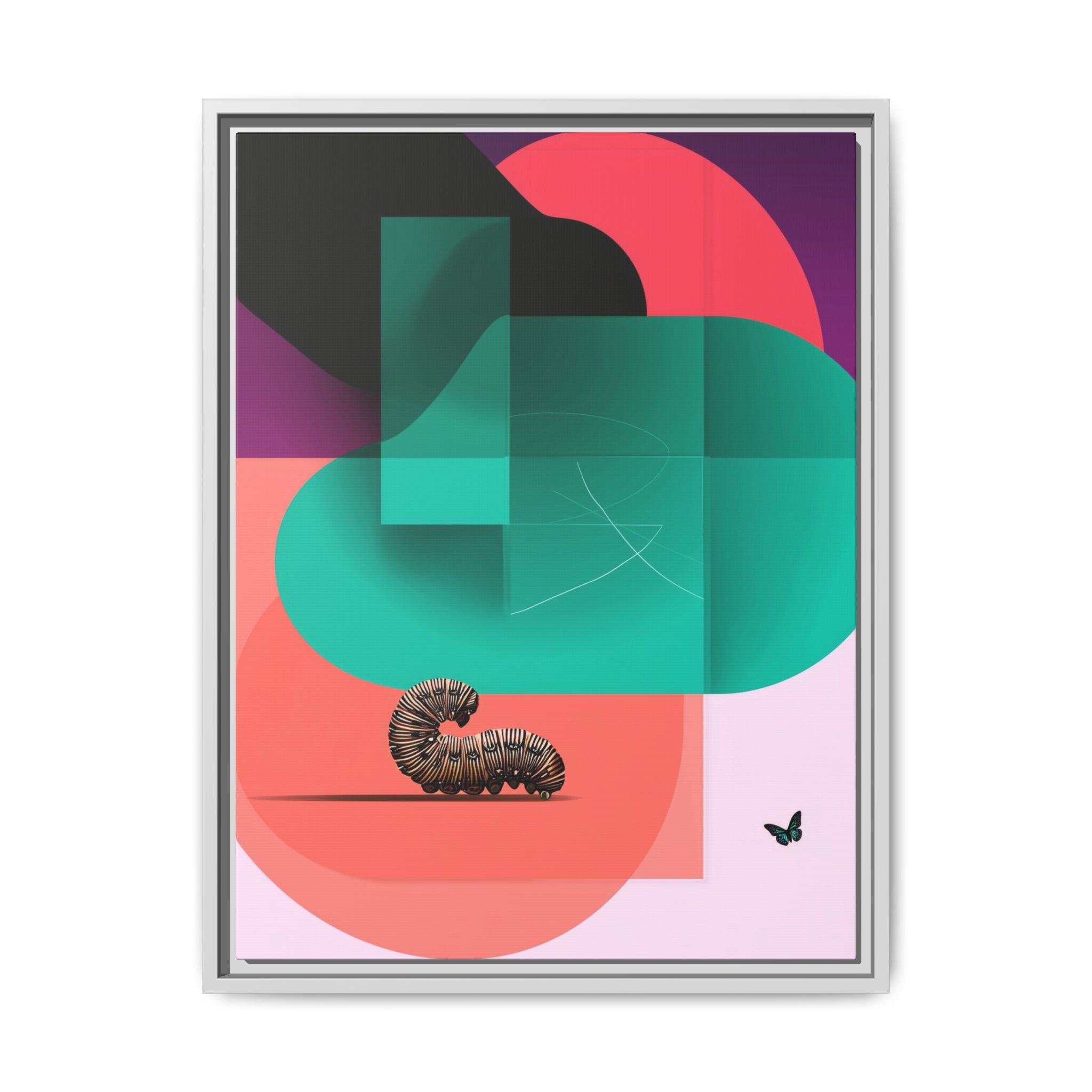 Metamorphosis Geometry Framed Print : Vintage Botanical Illustration, Abstract Geometric Design   |  Personalized & Custom Orders Available