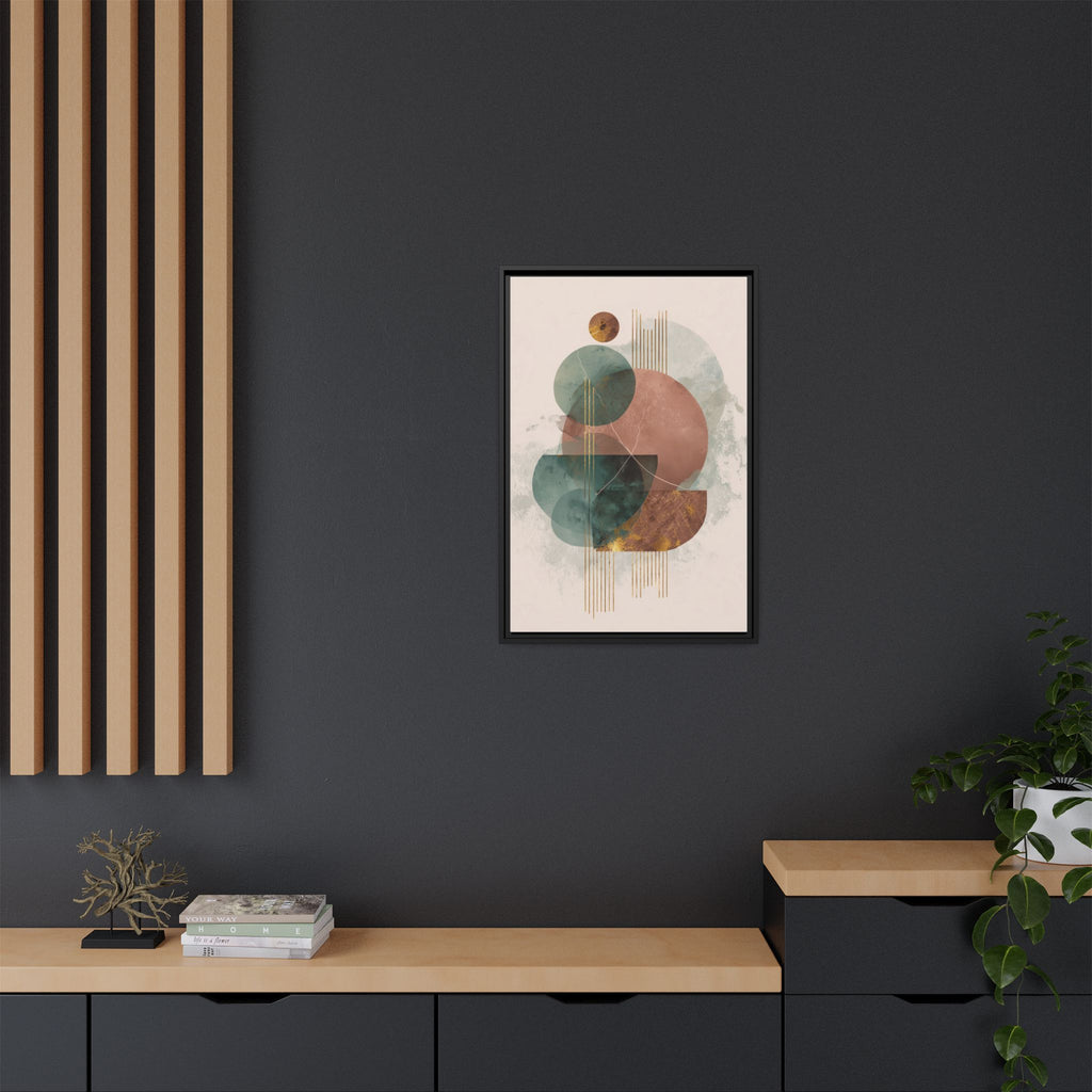 Translucent Geometries: Abstract Circles, Mid-Century Minimalism, Watercolor Layers   |   Custom Orders Accepted