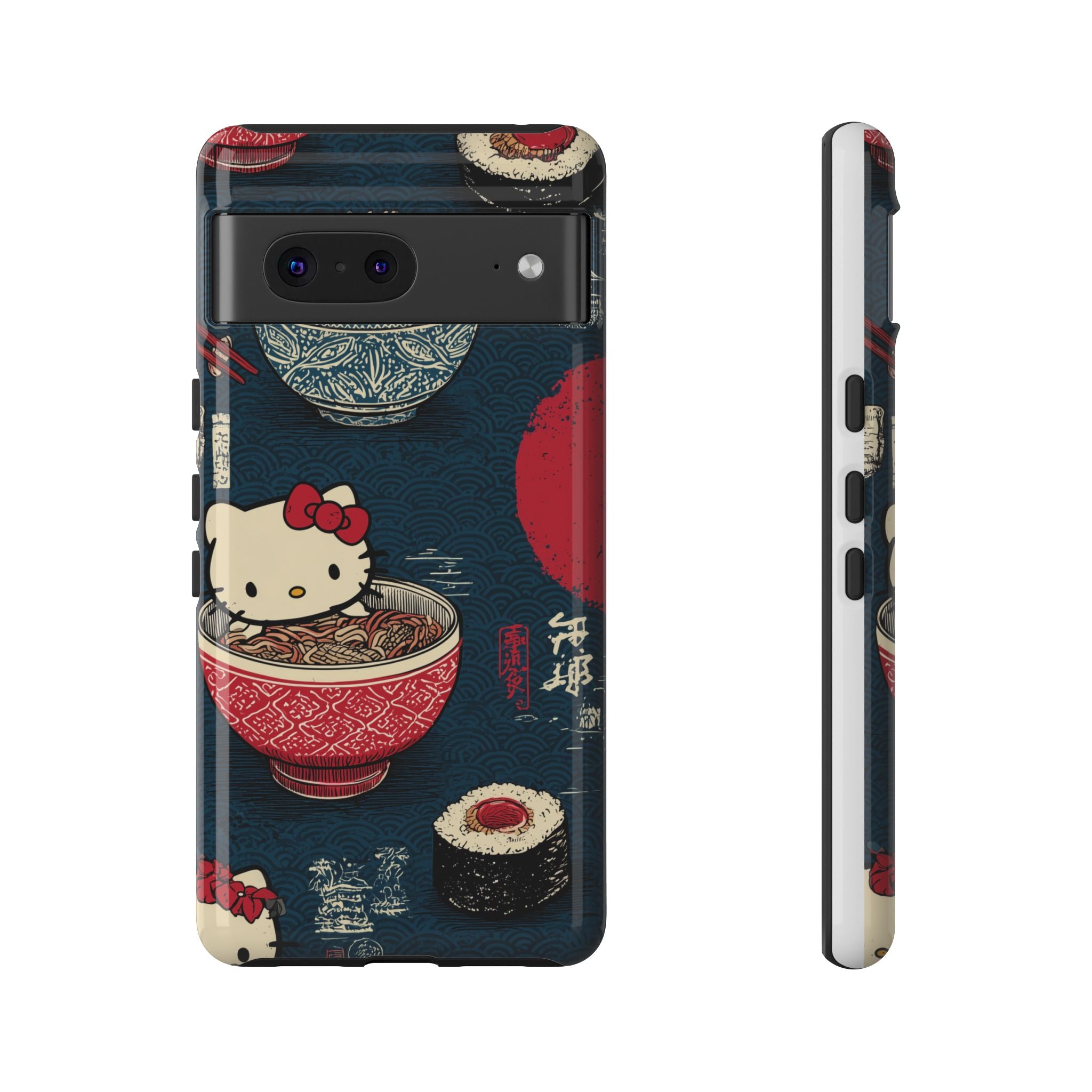 Japanese Kitty Sushi Vibrant Phone Case - Tough Case | Funky, Colorful, Unique Design for Gift, Accessory, Protection, Trendy