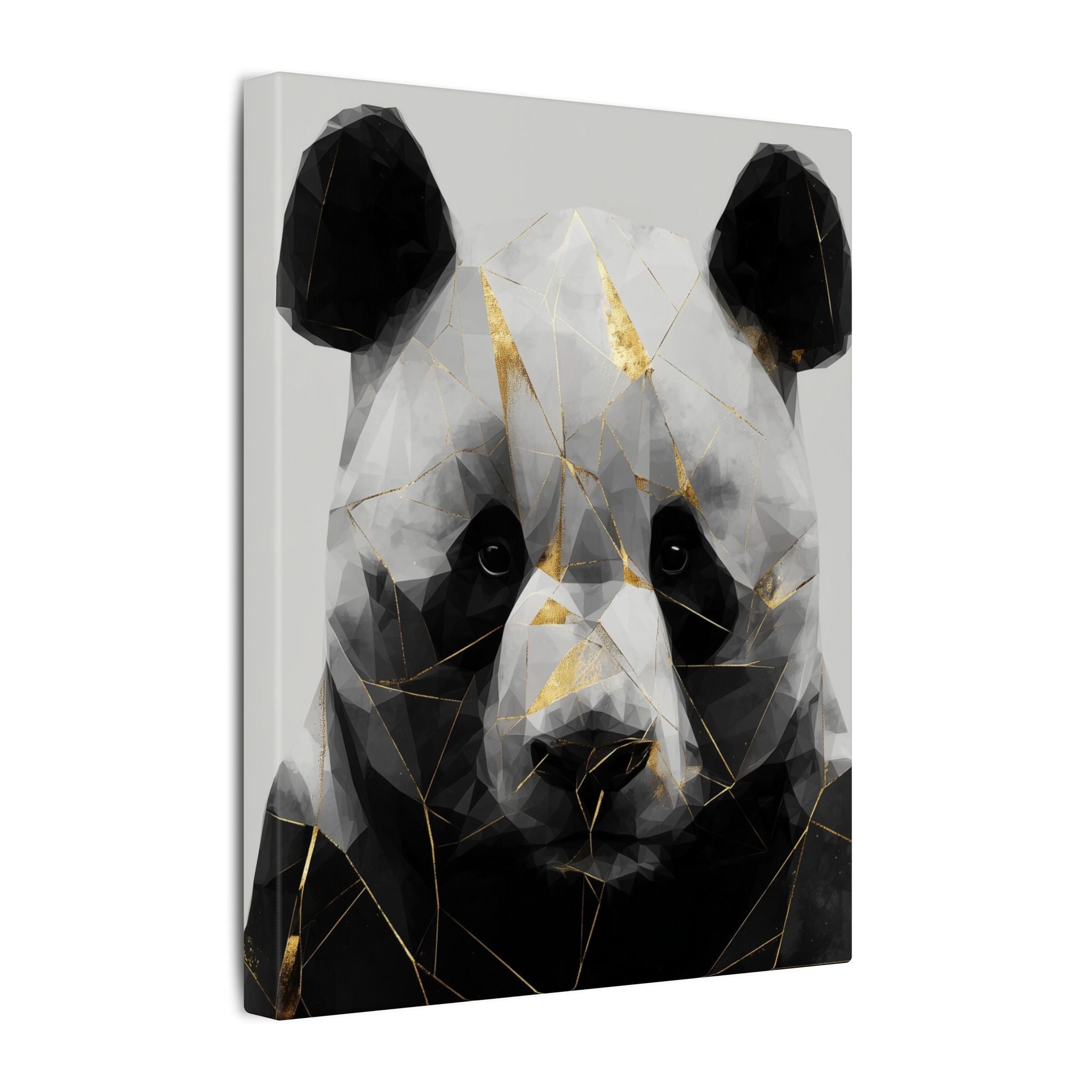 Fractal Panda: Geometric Wildlife Art, Polygonal Portrait, Modern Digital Design   |  Personalized & Custom Orders Available