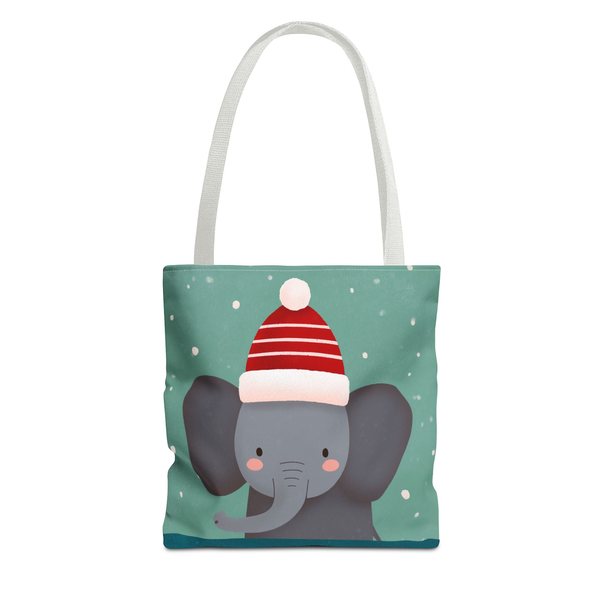 Cute Christmas Elephant Tote Bag (AOP)
