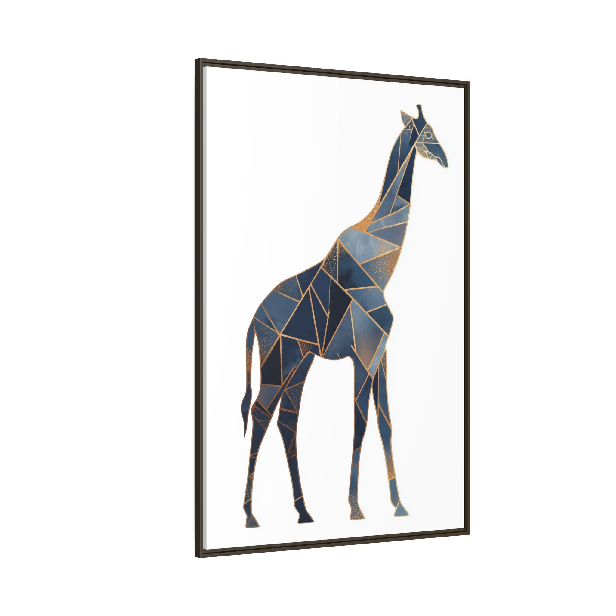 Geometric Giraffe Framed Print : Polygonal Wildlife Art, Modern Mosaic Design   |  Personalized & Custom Orders Available