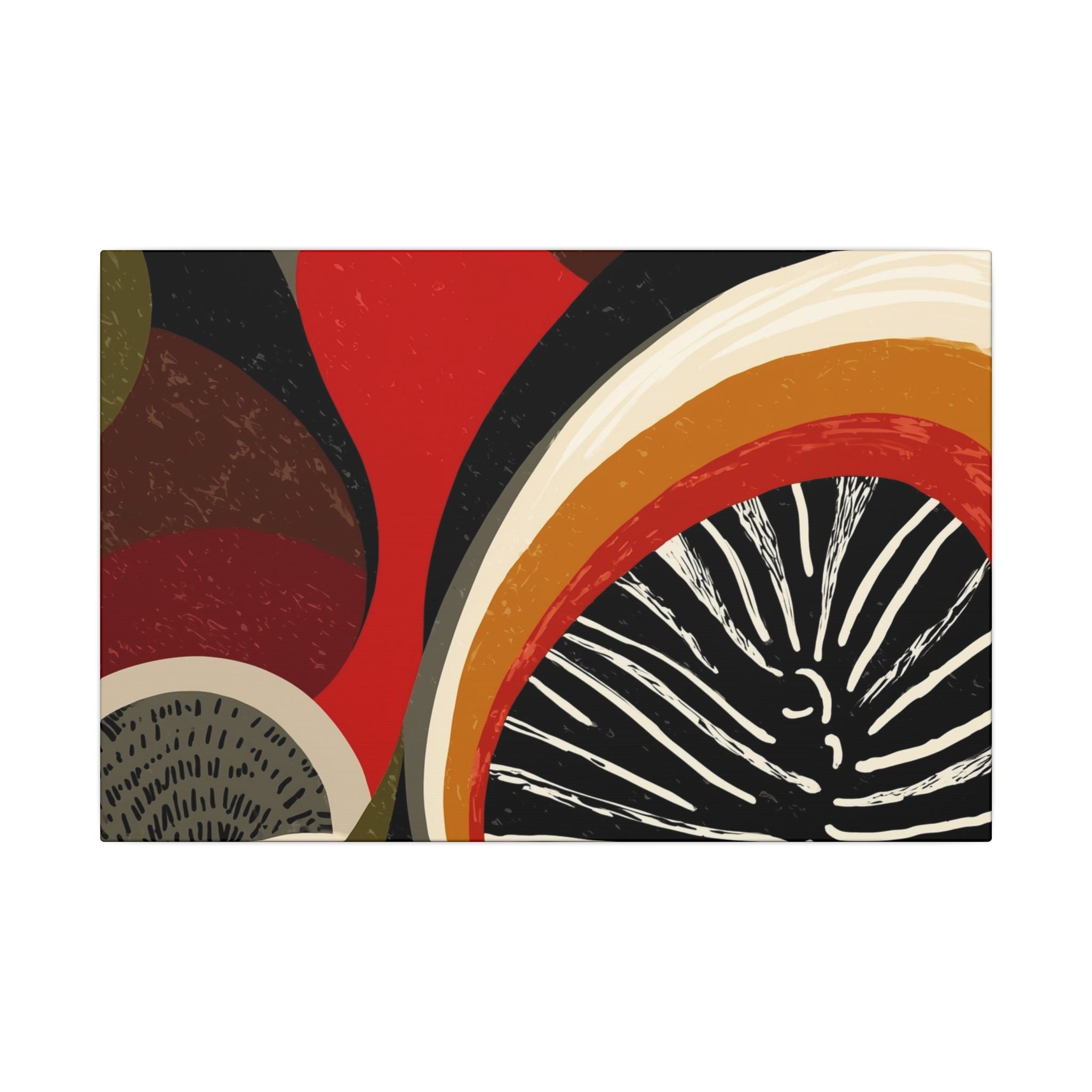 Harmonic Convergence: Organic Geometry, Mid-Century Modern Abstract, Earthy Palette Composition   |   Custom Orders Accepted