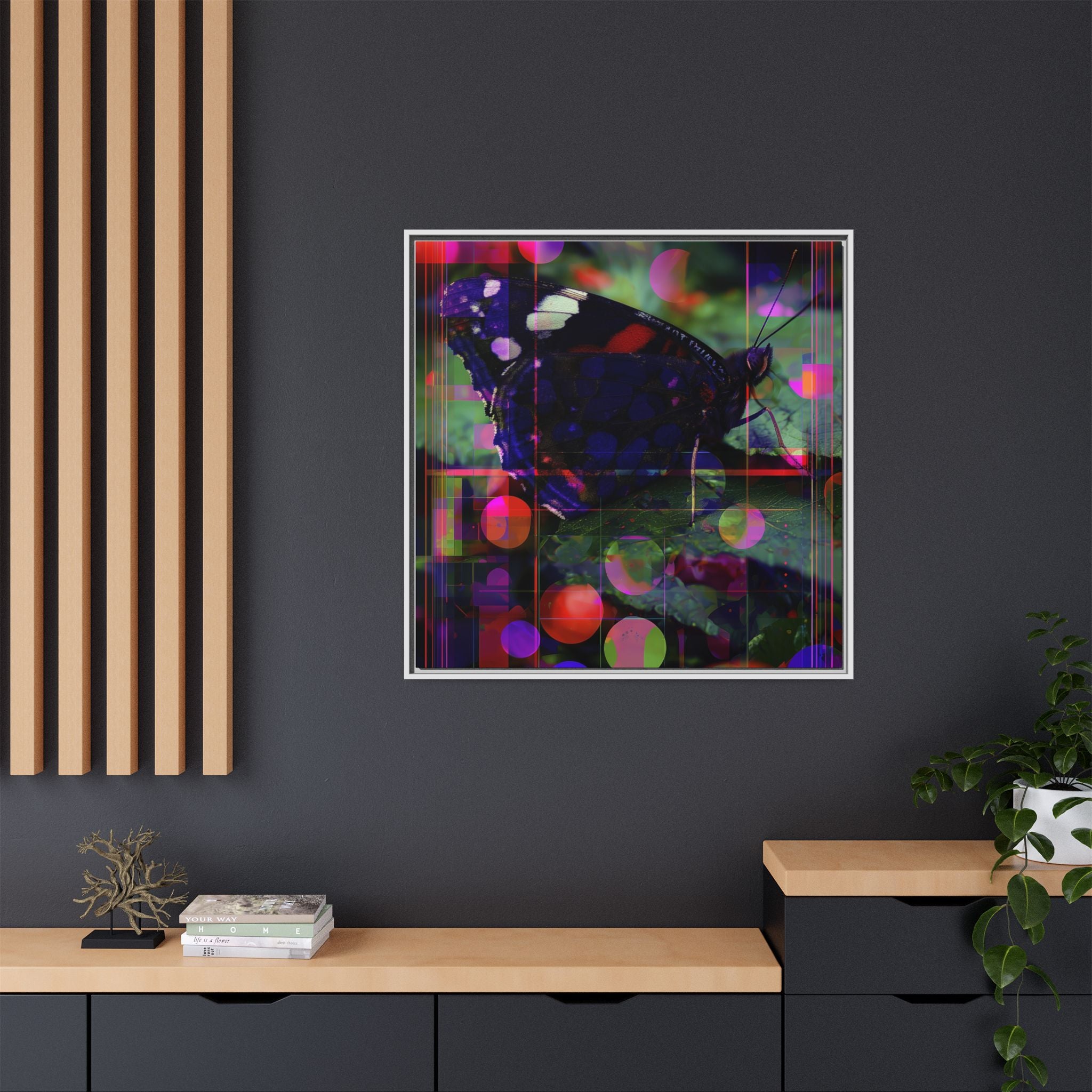 Metamorphic Glitch: Digital Nature Remix, Butterfly Geometric Distortion   |    Custom Orders Available