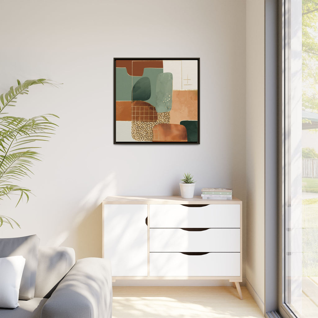 Geometric Harmony: Abstract Minimalist Art, Mid-Century Modern Design, Organic Shapes Composition   |   Custom Orders Accepted