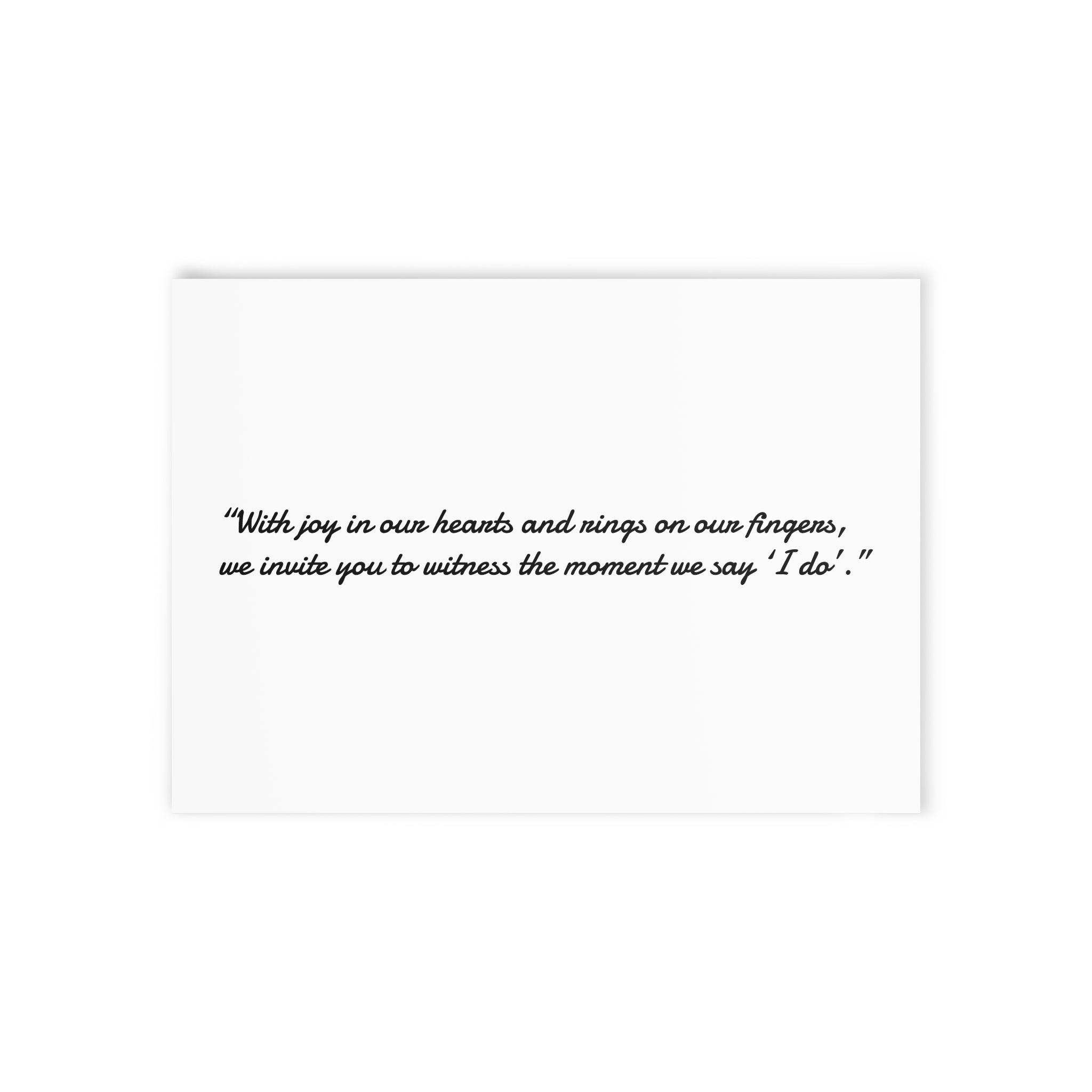 Floral "You Are Invited" Wedding Invite Cards — Vintage Botanical Invitation Card (Two-Sided)