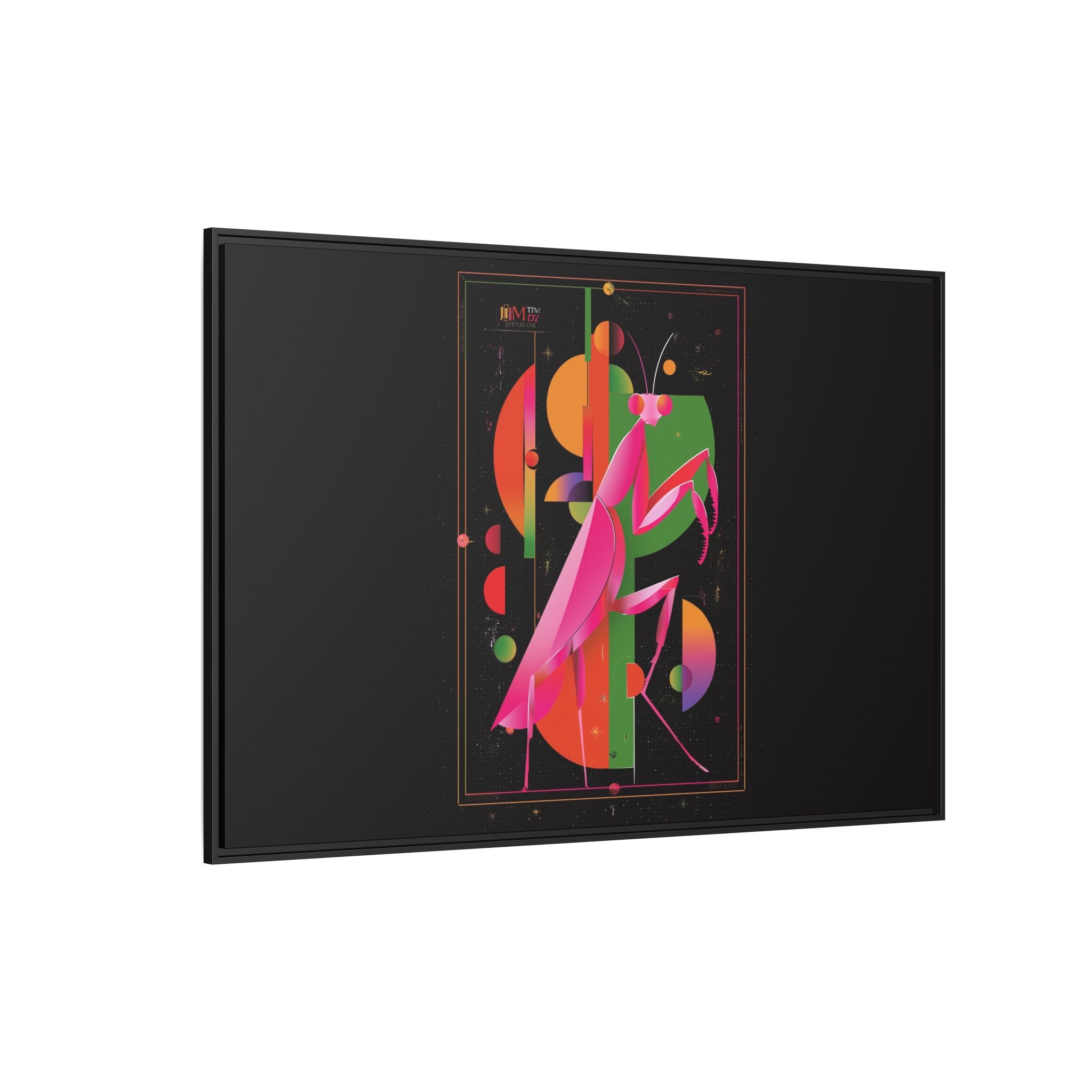 Celestial Mantis: Cubist Geometry, Cosmic Insect Portrait   |    Custom Orders Available