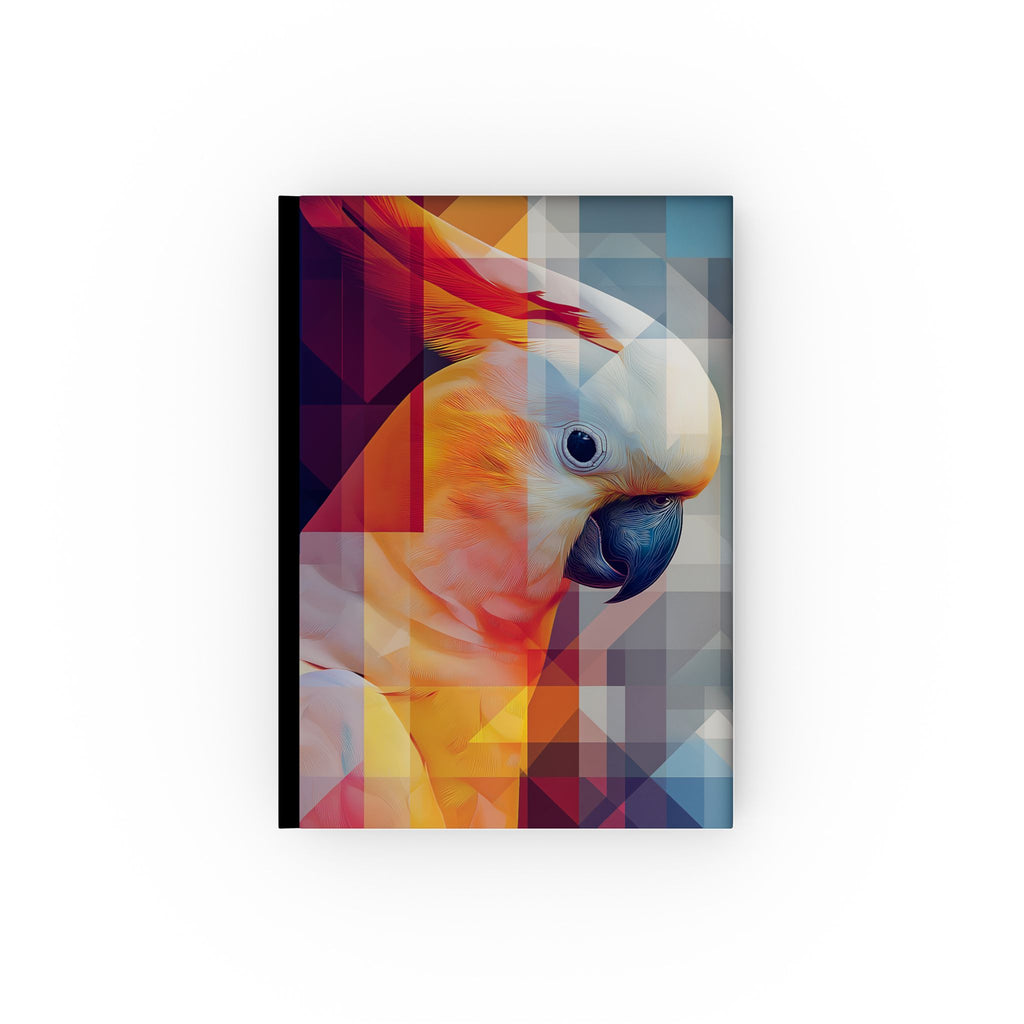 Prismatic Parrot: Geometric Digital Portrait, Mosaic Triangular Art Personalized Journal   |