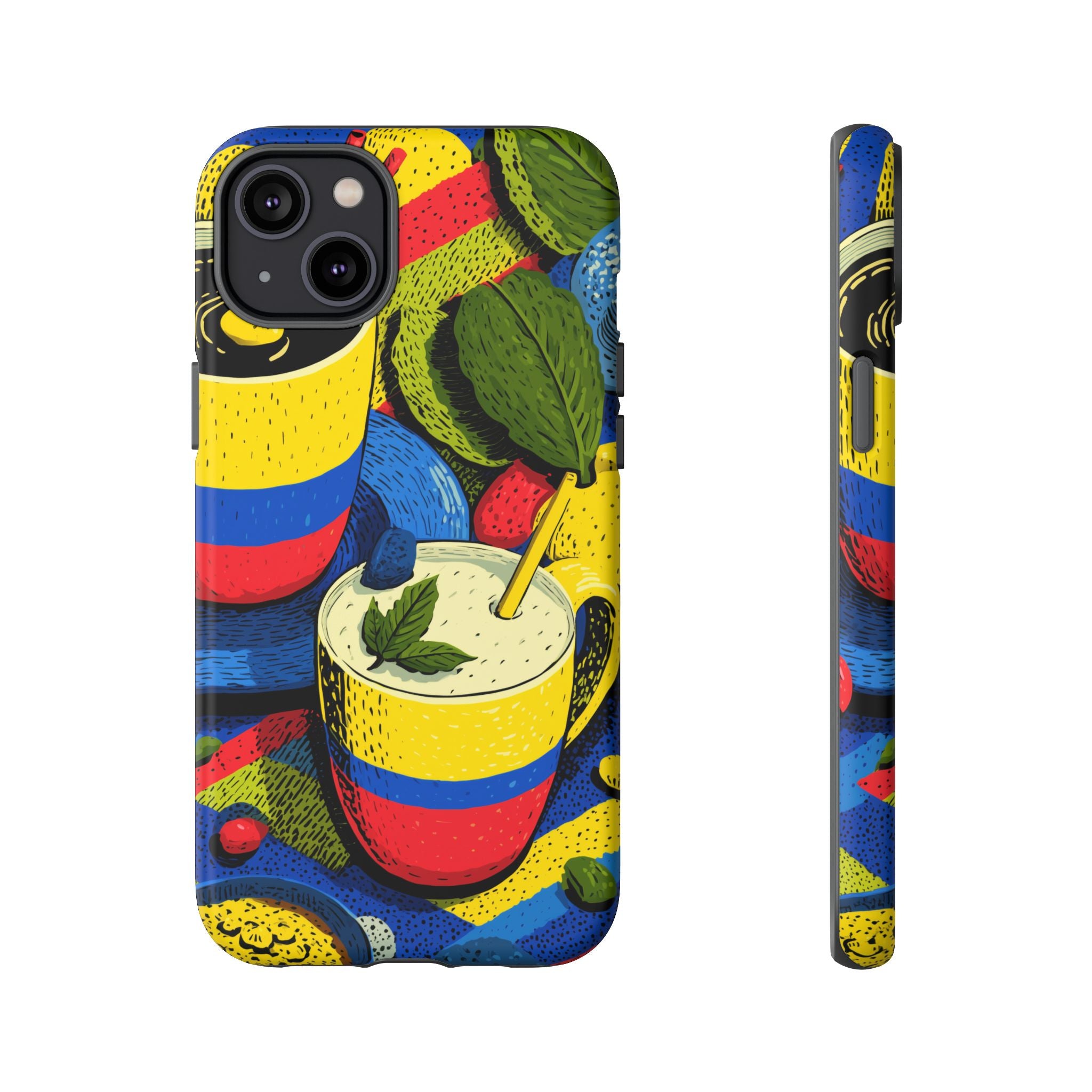 Vibrant Phone Case for Tough Cases | Colorful Colombian Art, Unique Gift, Trendy Accessory, Summer Style, Festival Must-Have
