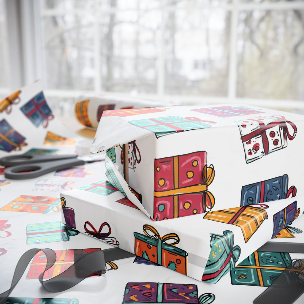 Colorful Gift Wrapping Papers, Holiday Decor, Birthday, Christmas, Party Supplies, Festive Gift Wrap