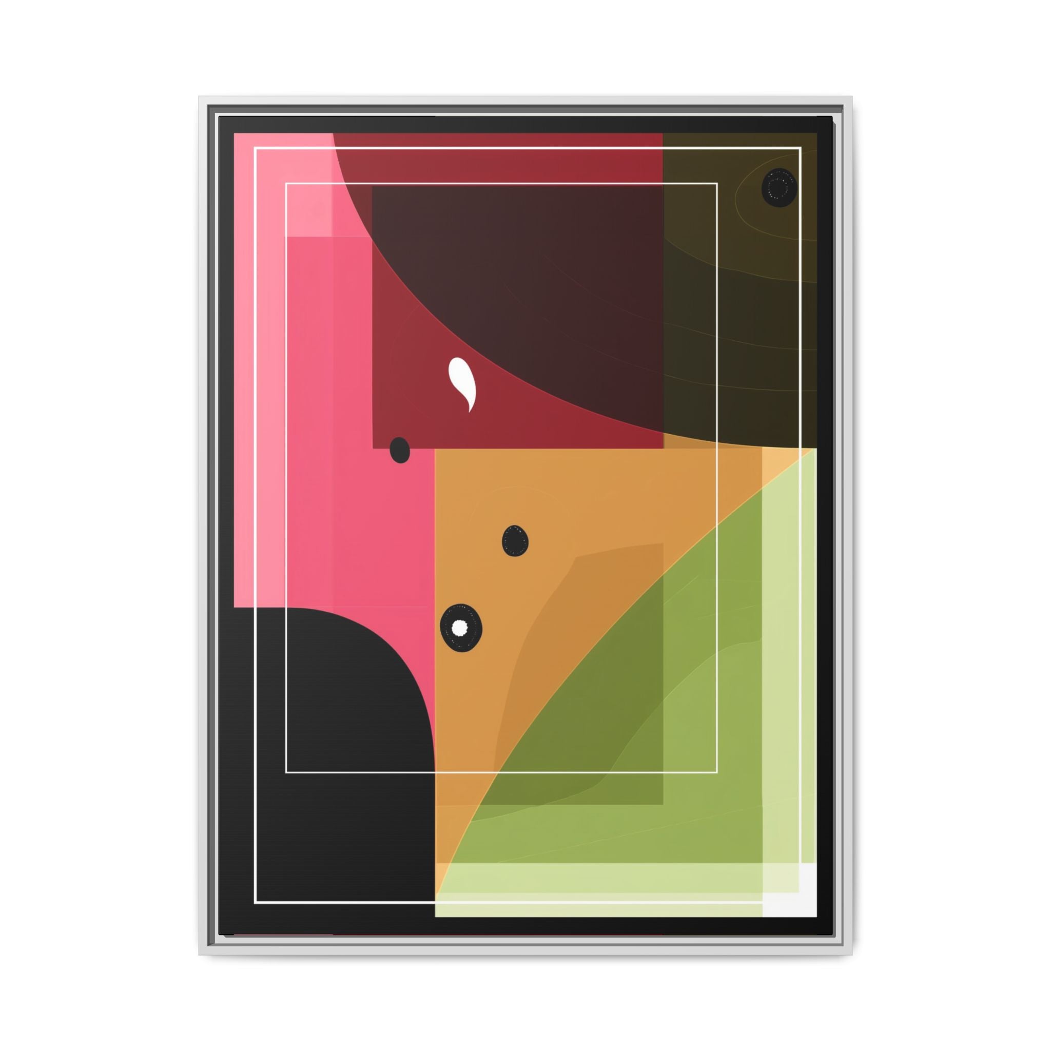 Geometric Convergence: Abstract Modernist Composition, Constructivist Color Blocking, Layered Geometric Design   |   Custom Orders Accepted